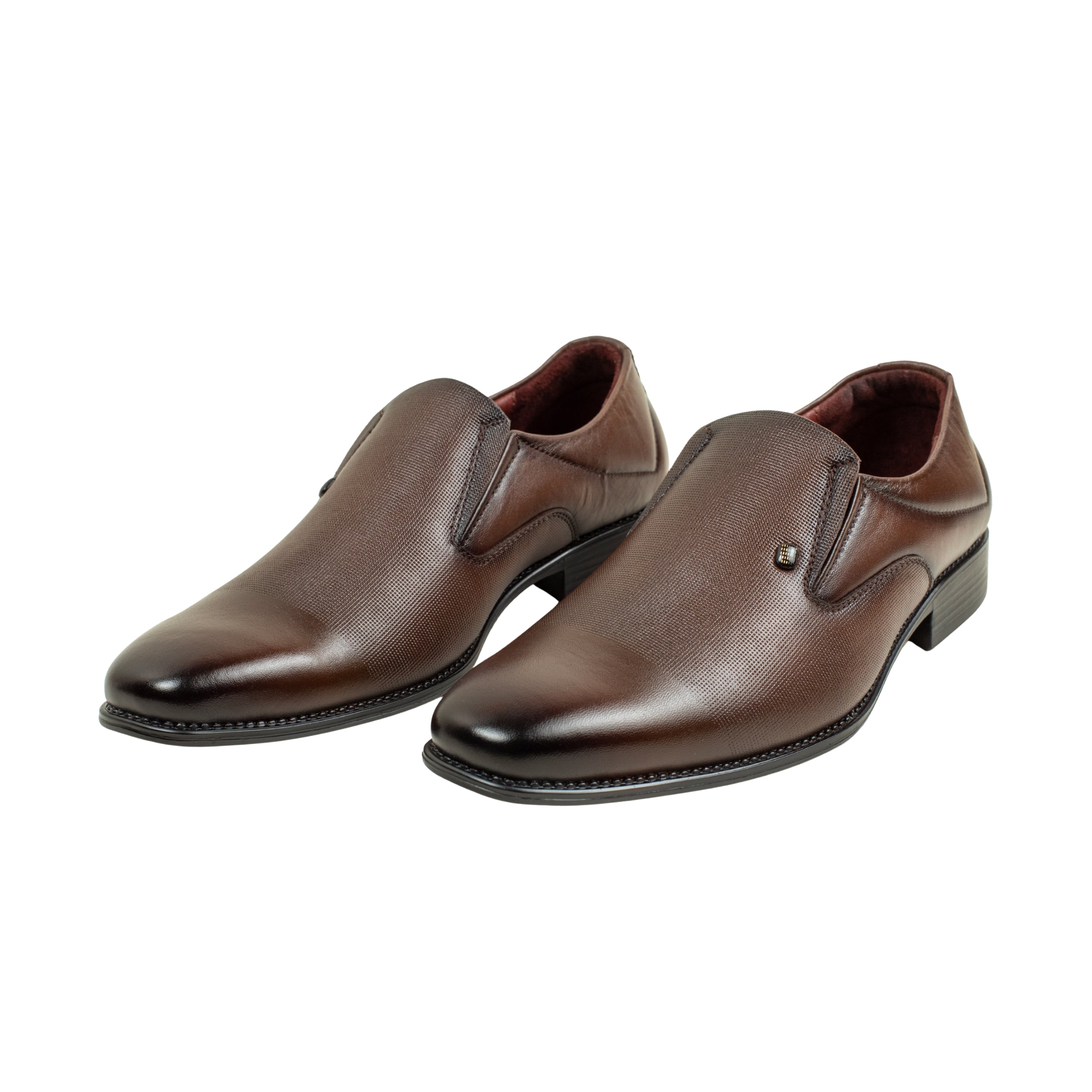 Vibrant Brown Classic Men's Leather Formal Shoes | Vibrant® Elegant Dress Shoes