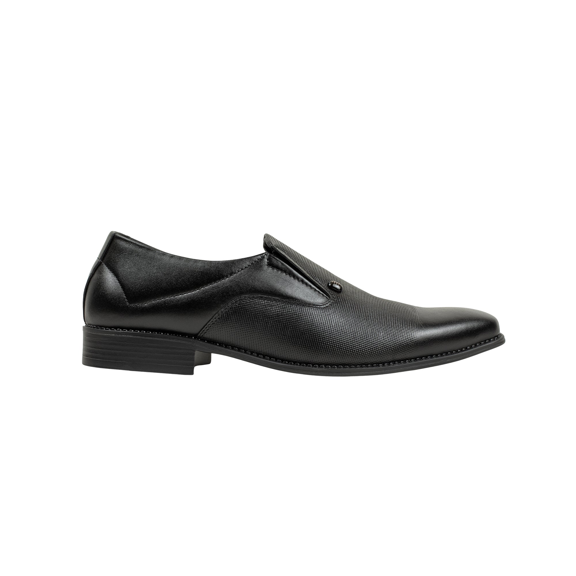 Vibrant Black Classic Men's Leather Formal Shoes | Vibrant® Elegant Dress Shoes