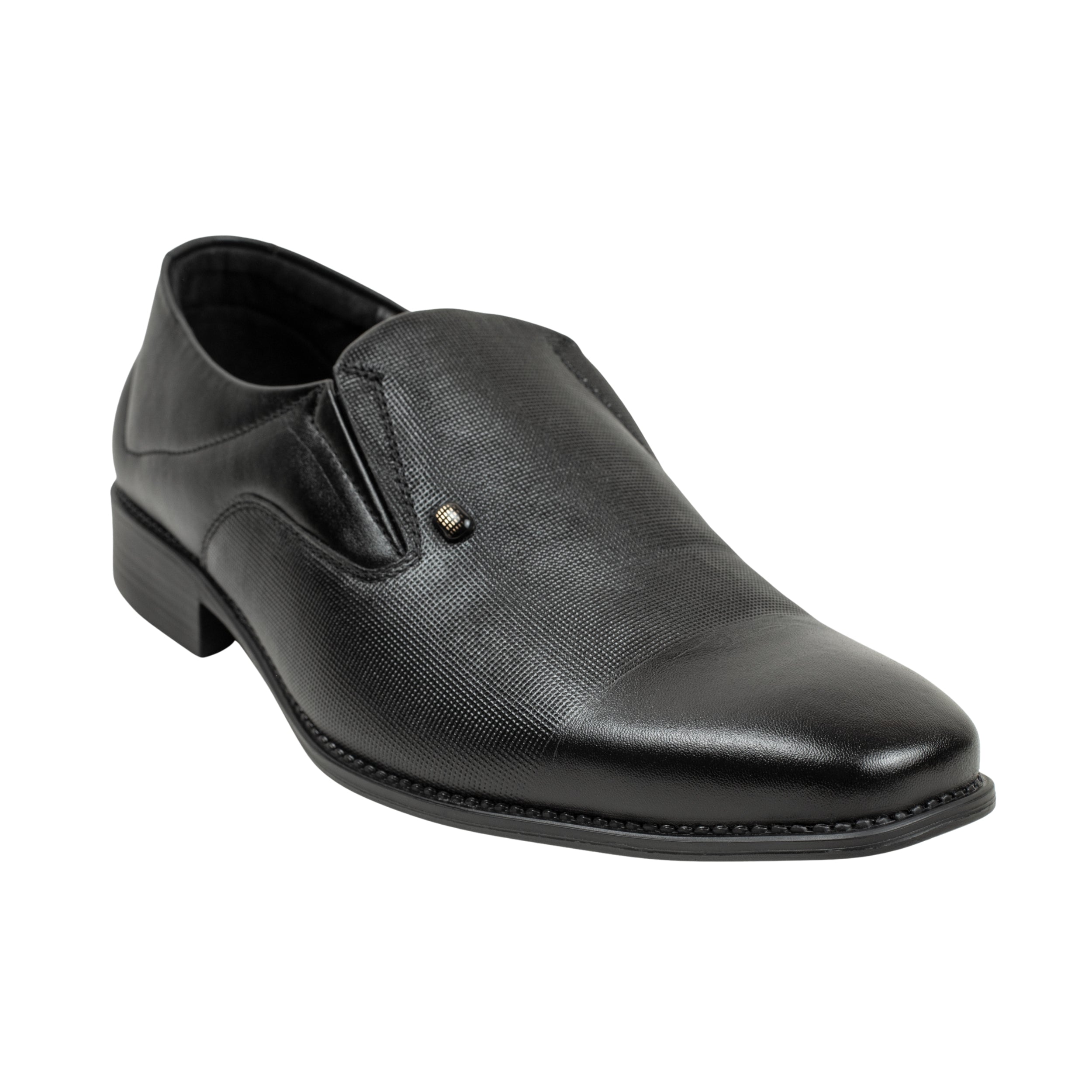 Vibrant Black Classic Men's Leather Formal Shoes | Vibrant® Elegant Dress Shoes