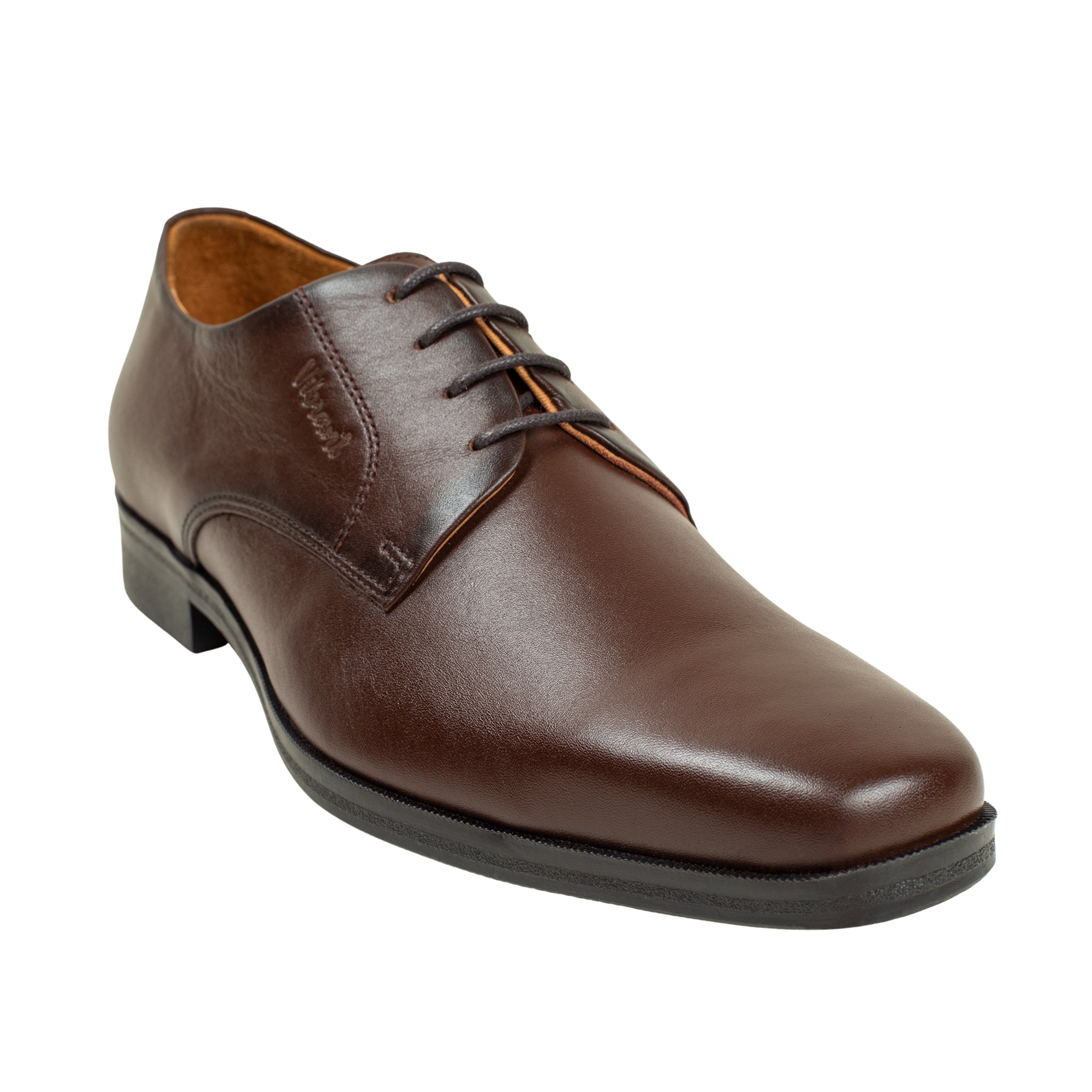 Vibrant Brown Classic Men's Leather Formal Shoes | Vibrant® Elegant Dress Shoes