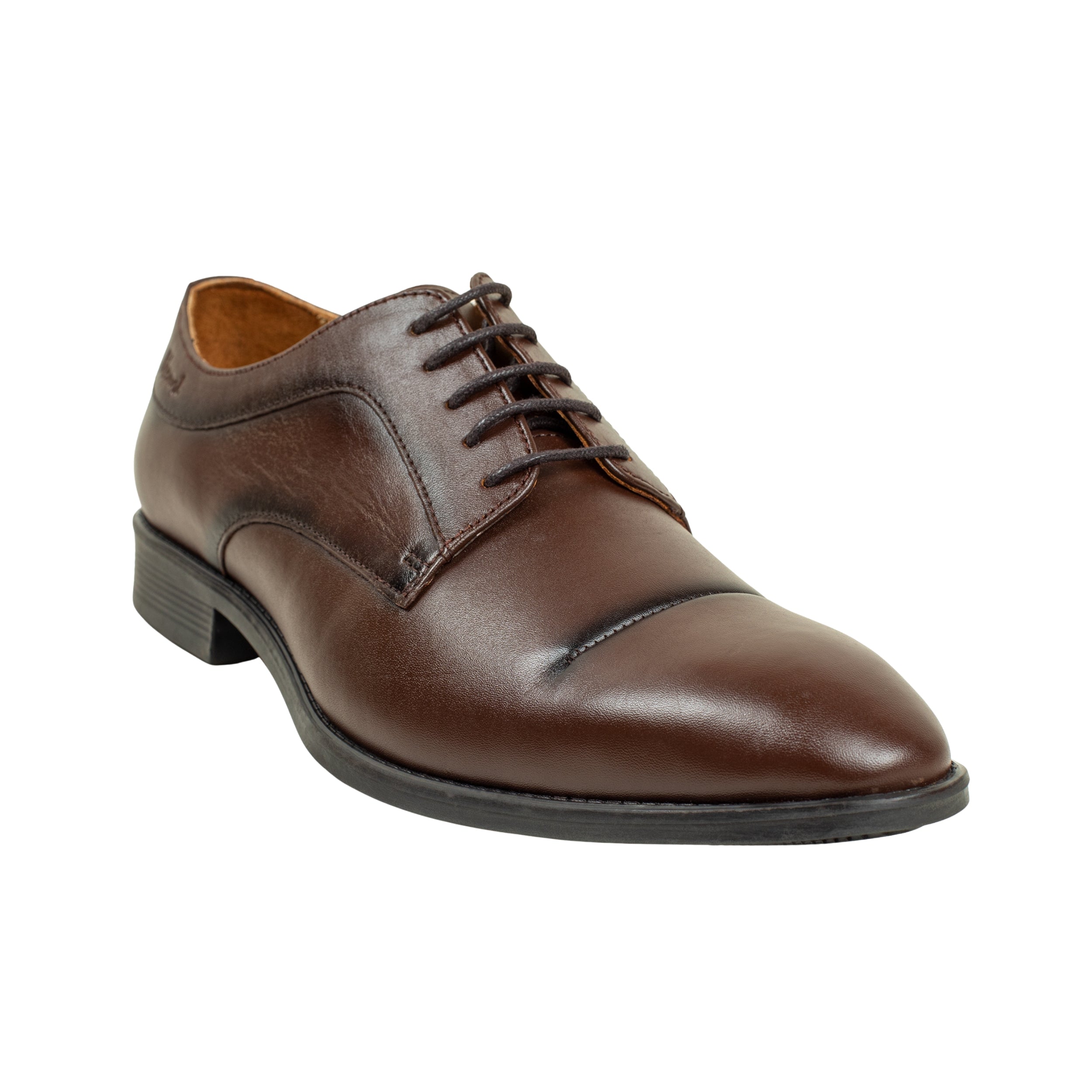 Vibrant Brown Classic Men's Leather Formal Shoes | Vibrant® Elegant Dress Shoes