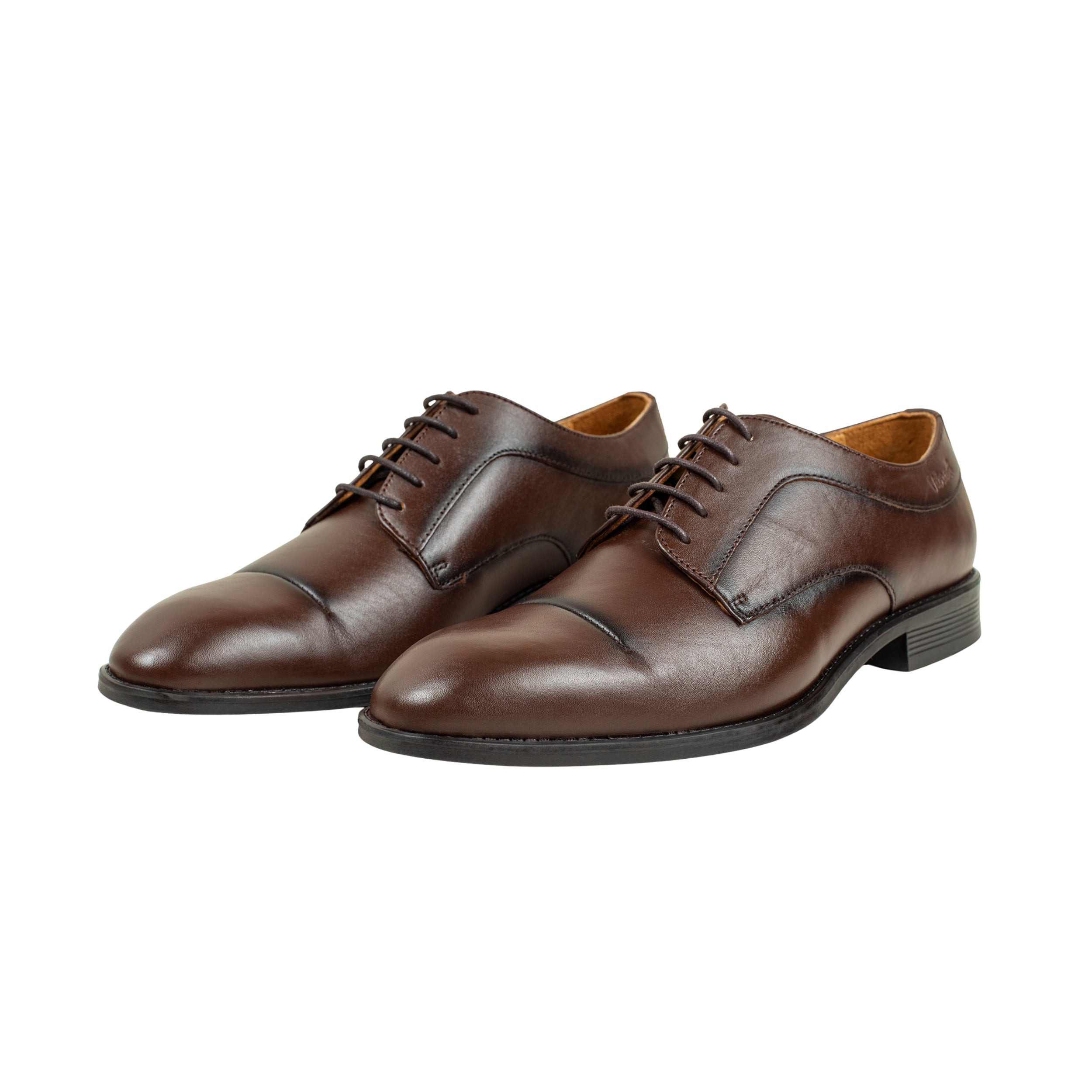 Vibrant Brown Classic Men's Leather Formal Shoes | Vibrant® Elegant Dress Shoes