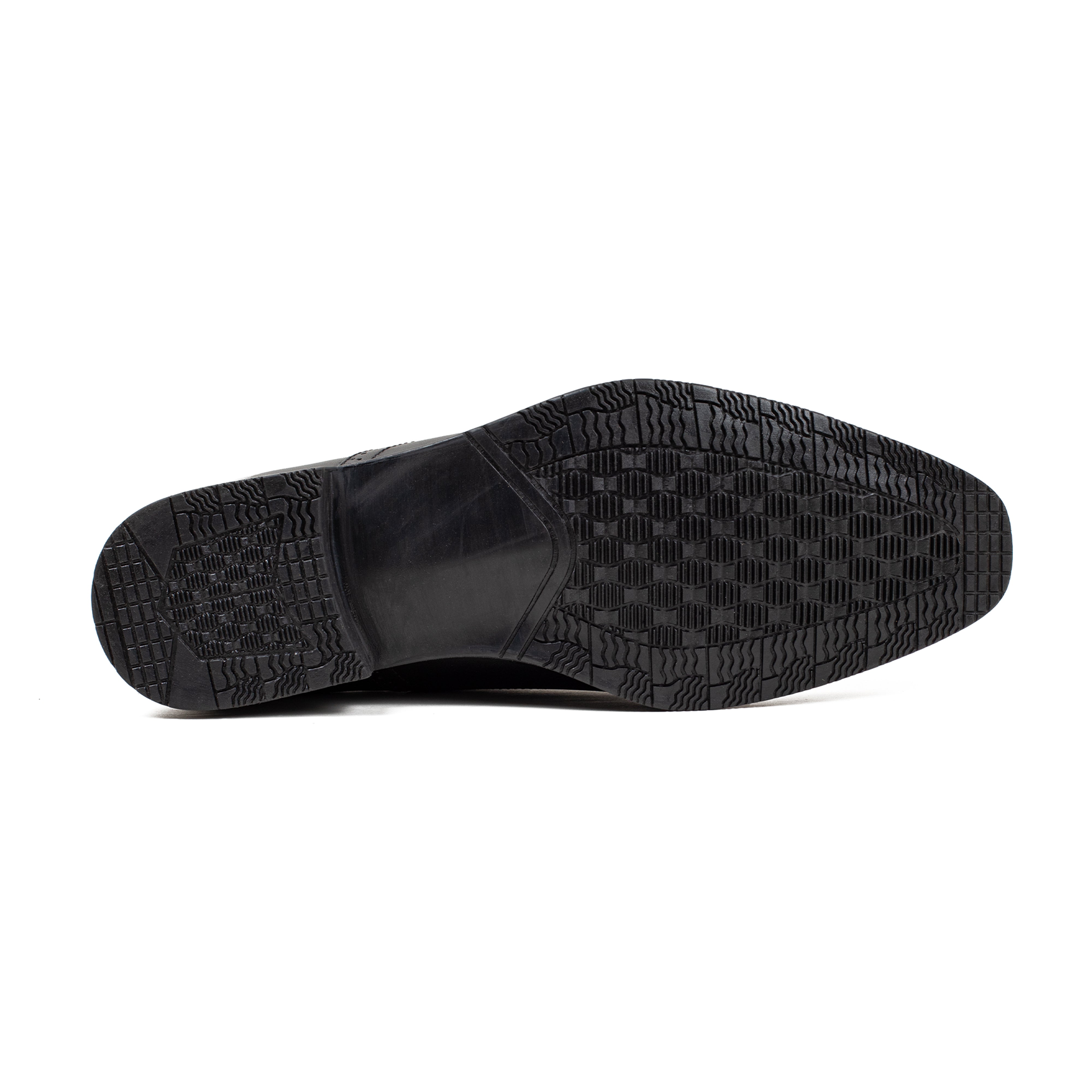 Men's Black Leather Oxford Shoes | Vibrant® Elegant Comfort with TPR Outsole and Cushioned Insole - Vibrantbd.com