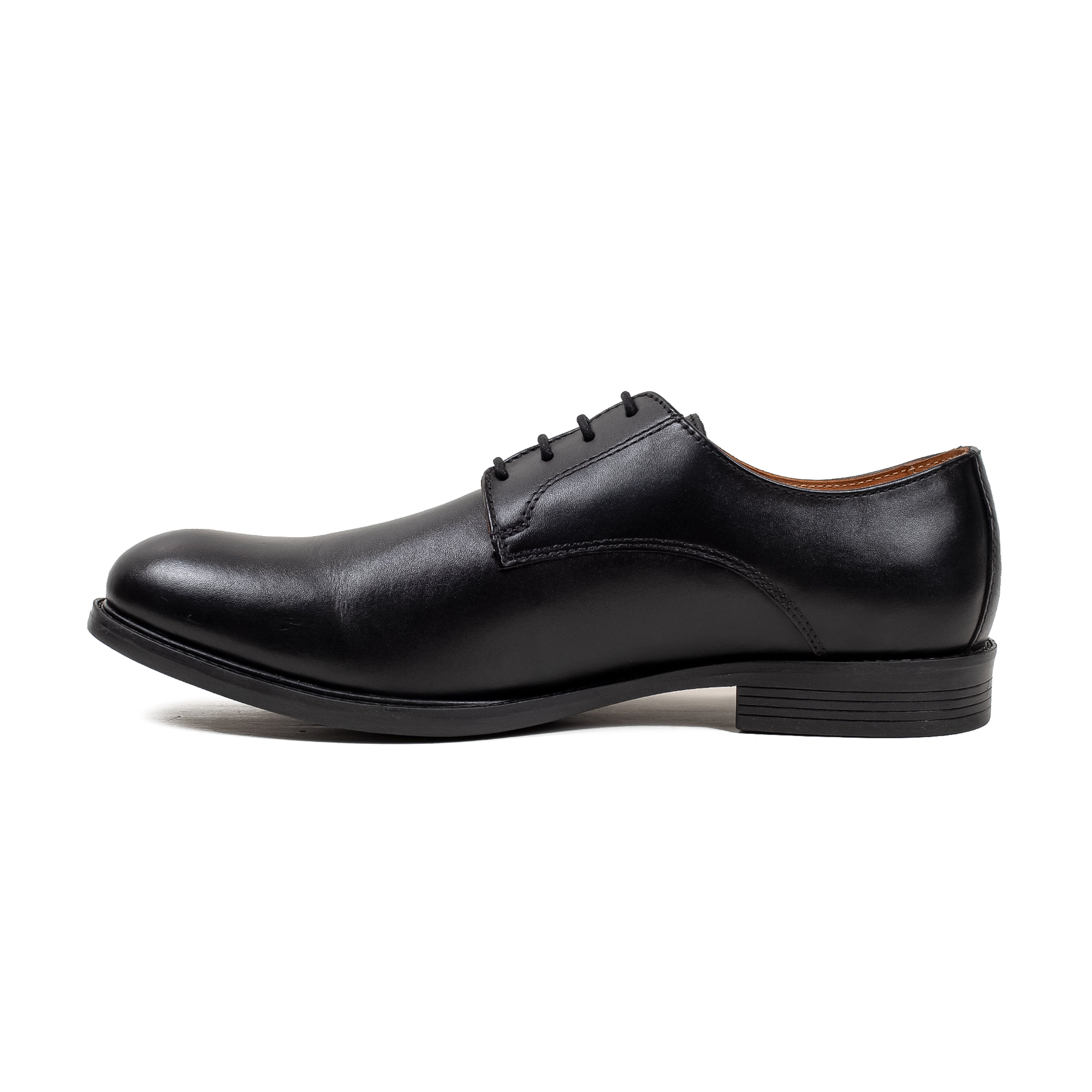 Men's Classic Black Leather Formal Shoes Vibrant® Premium Derby 39