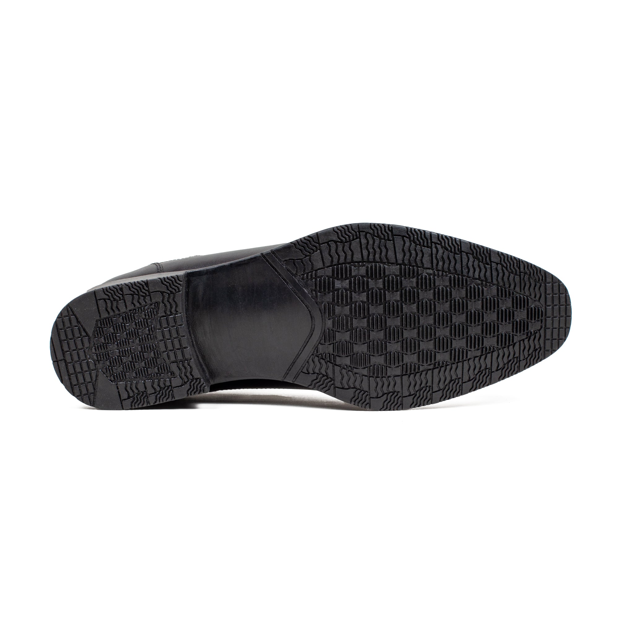 Men's Premium Black Leather Formal Oxford Shoes | Vibrant® Classic Cap-Toe Design - Vibrantbd.com