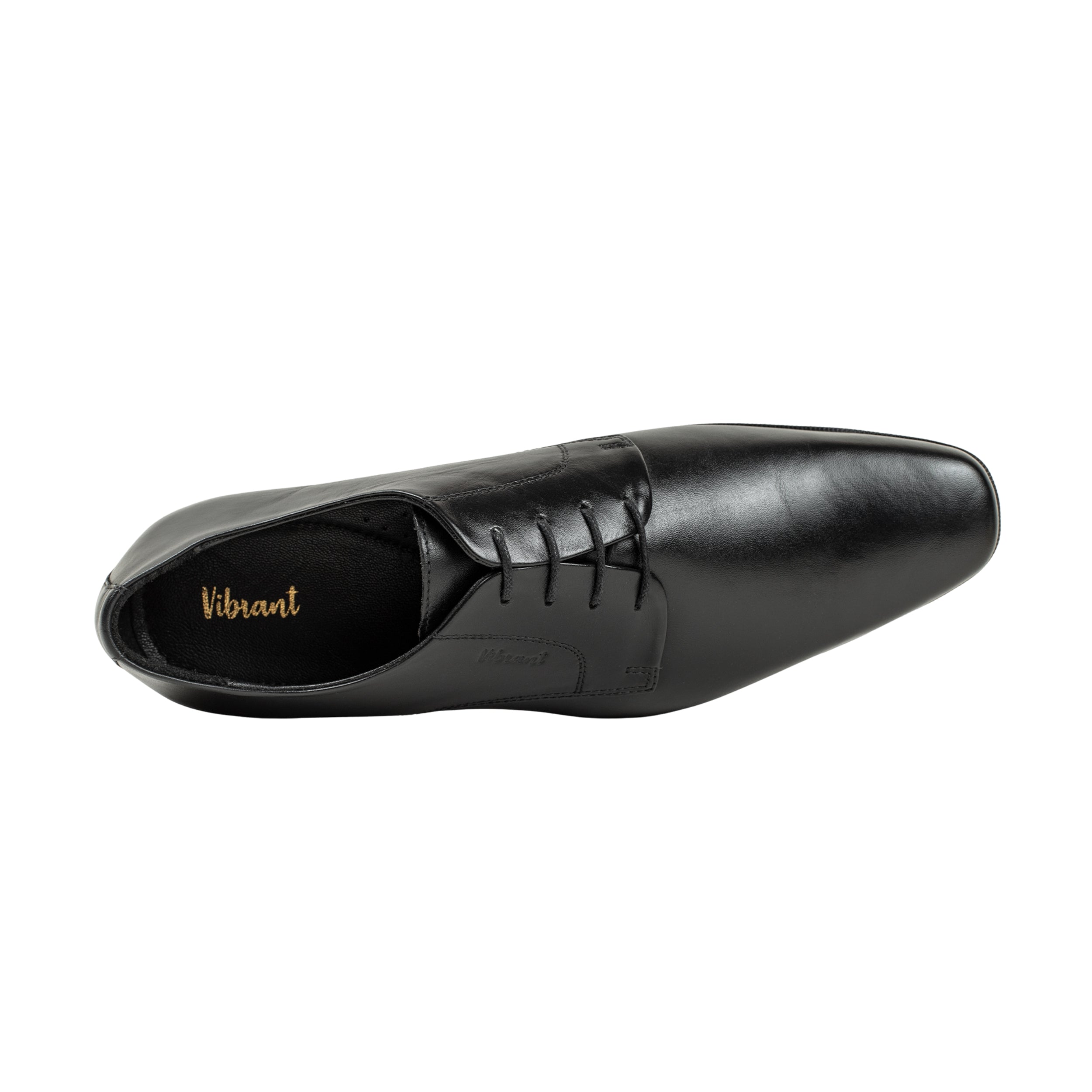 Vibrant Black Classic Men's Leather Formal Shoes | Vibrant® Elegant Dress Shoes