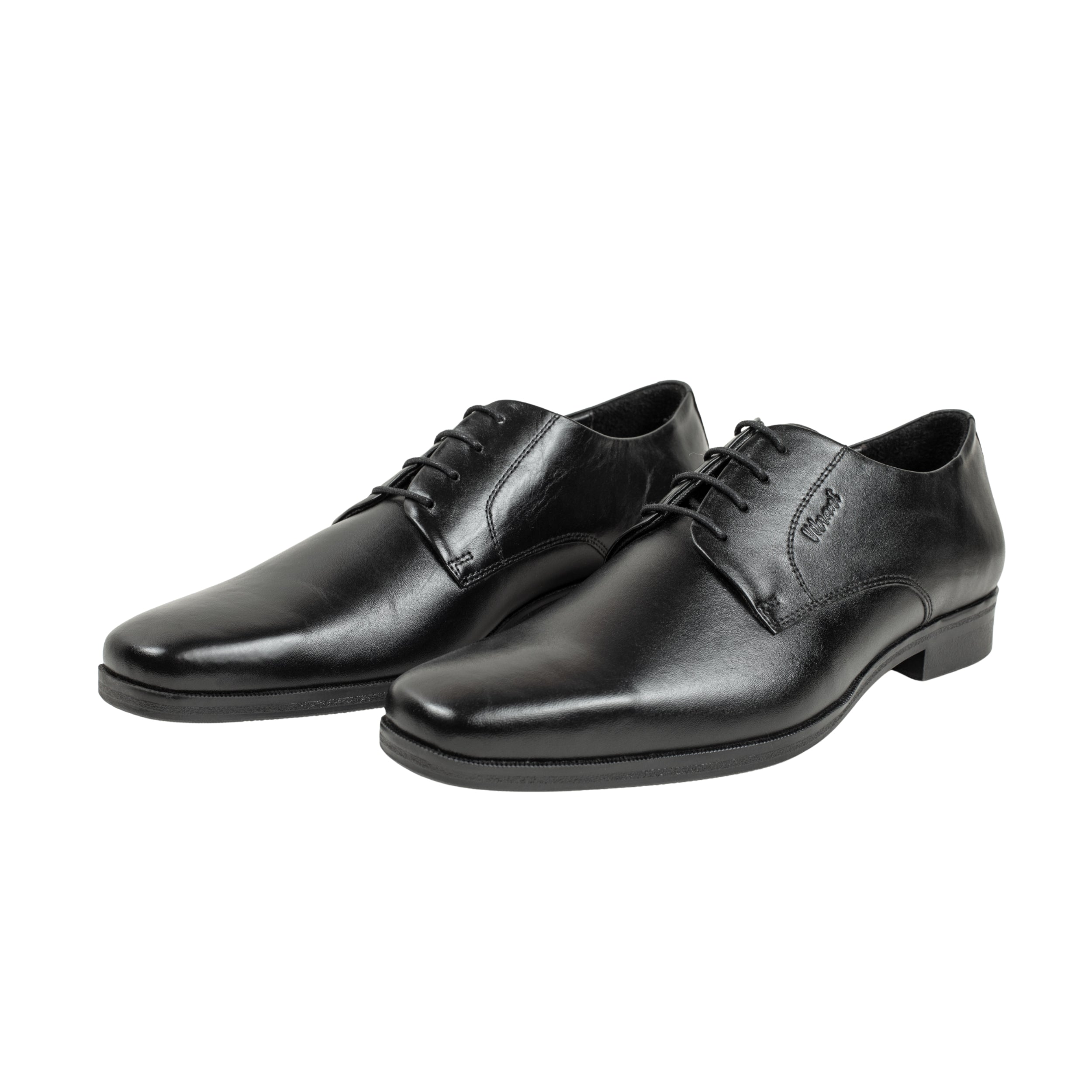 Vibrant Black Classic Men's Leather Formal Shoes | Vibrant® Elegant Dress Shoes