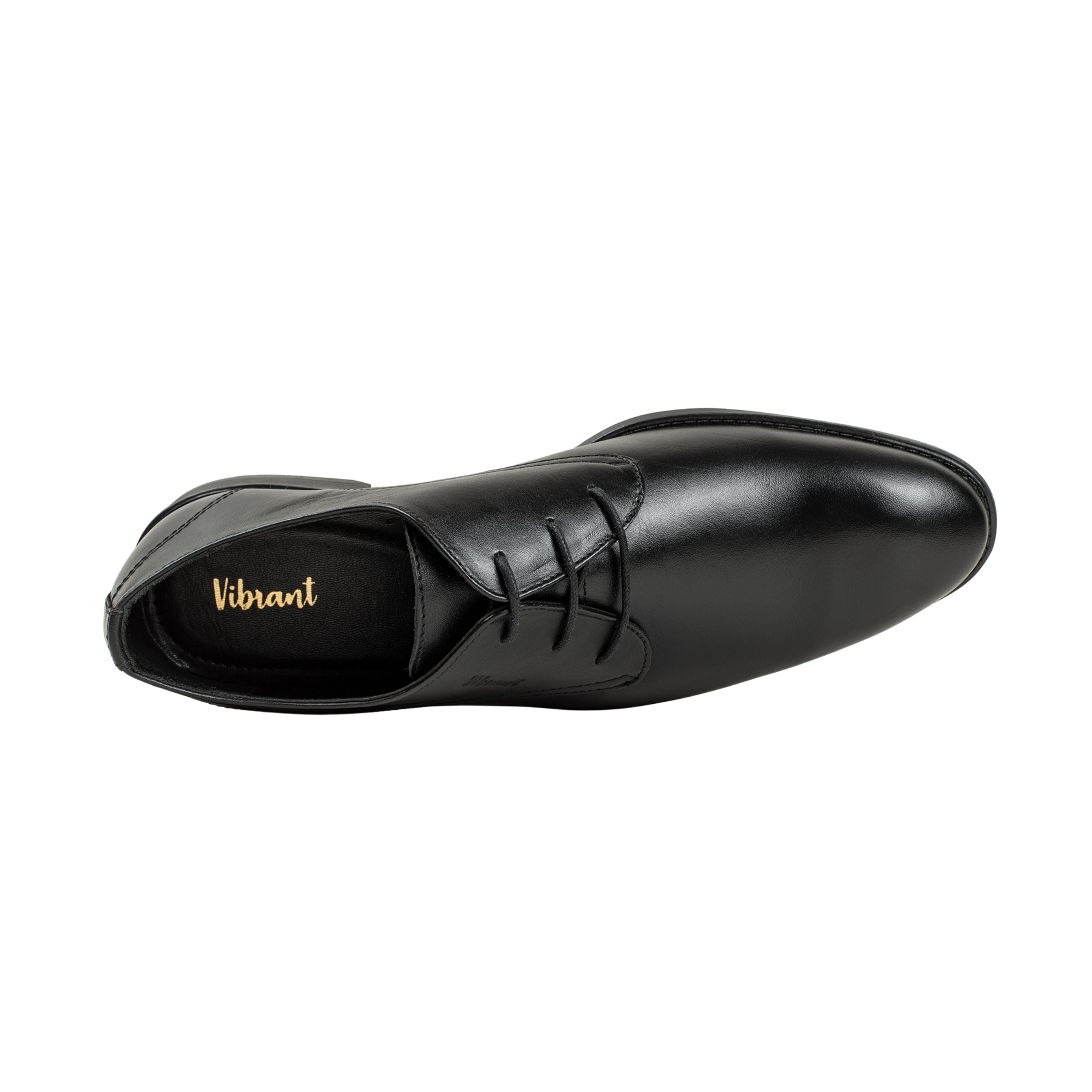 Vibrant Black Classic Men's Leather Formal Shoes | Vibrant® Elegant Dress Shoes