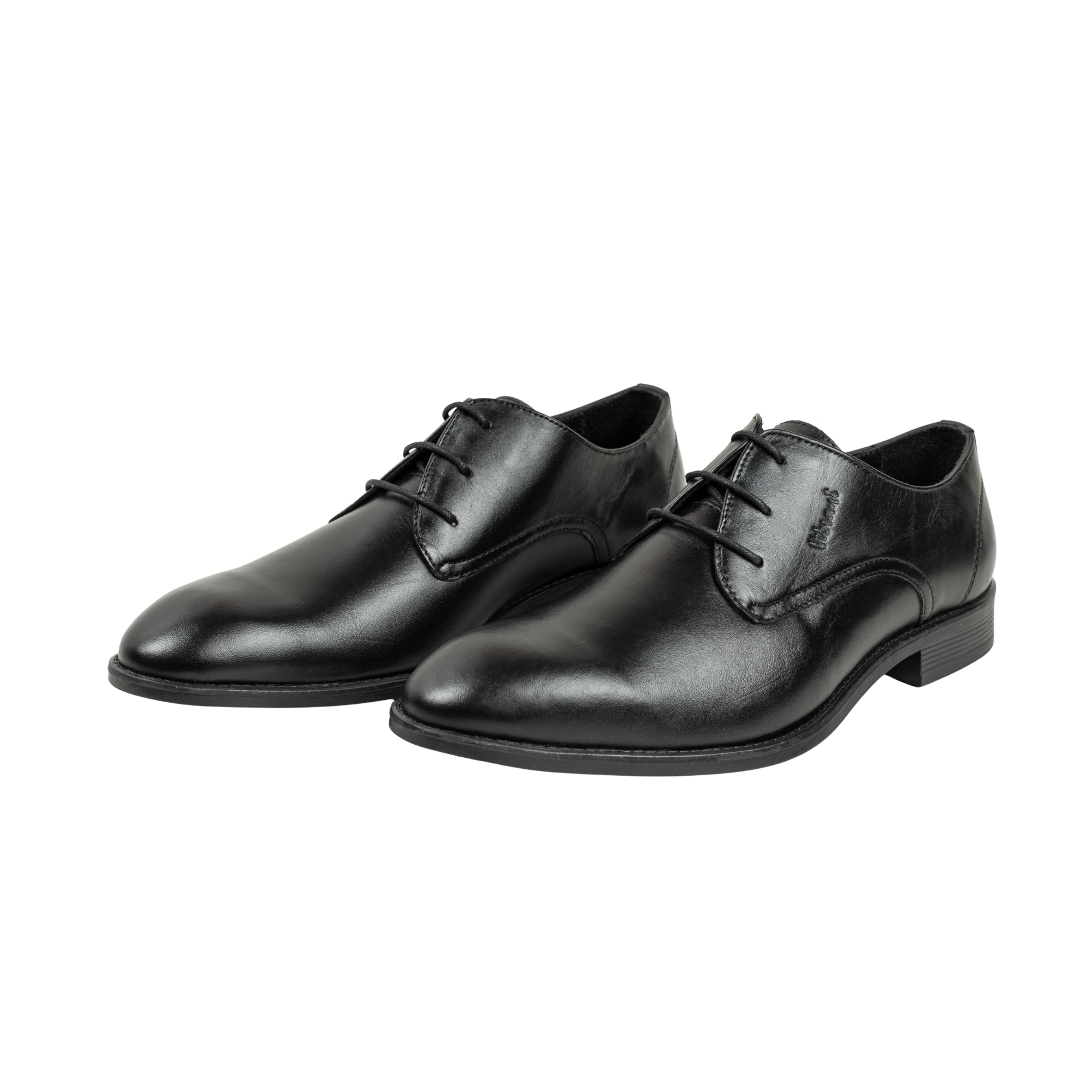 Vibrant Black Classic Men's Leather Formal Shoes | Vibrant® Elegant Dress Shoes