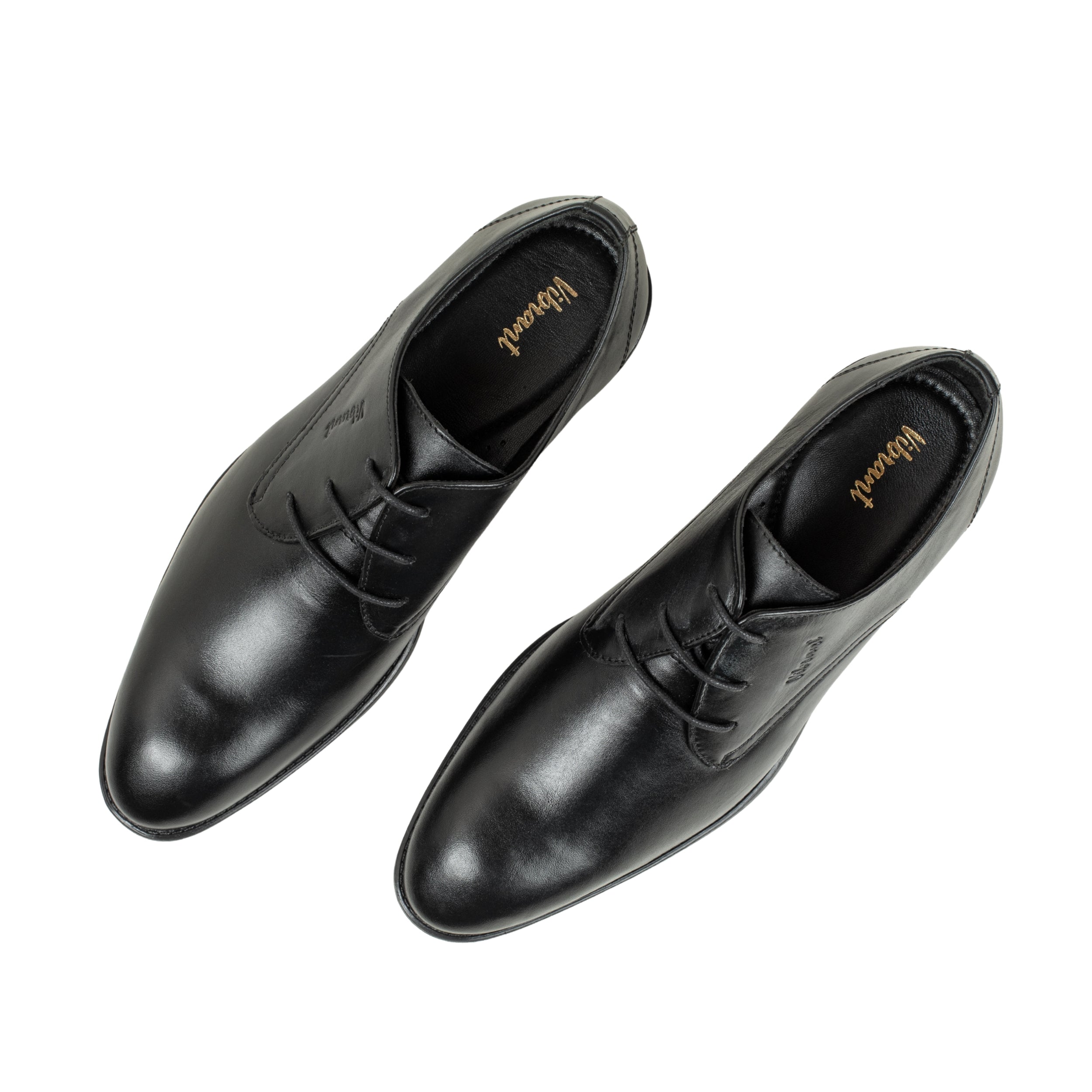 Vibrant Black Classic Men's Leather Formal Shoes | Vibrant® Elegant Dress Shoes