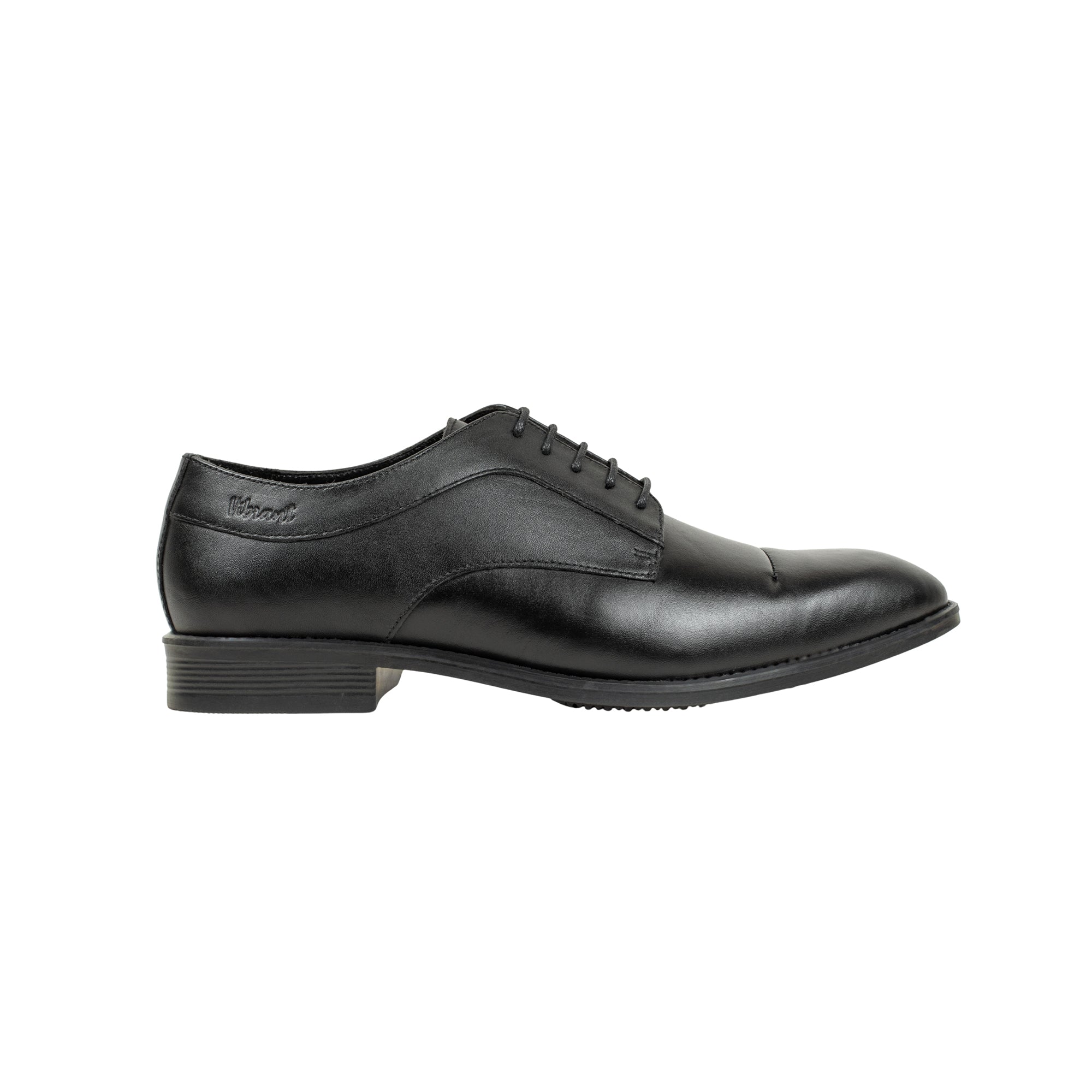 Vibrant Black Classic Men's Leather Formal Shoes | Vibrant® Elegant Dress Shoes