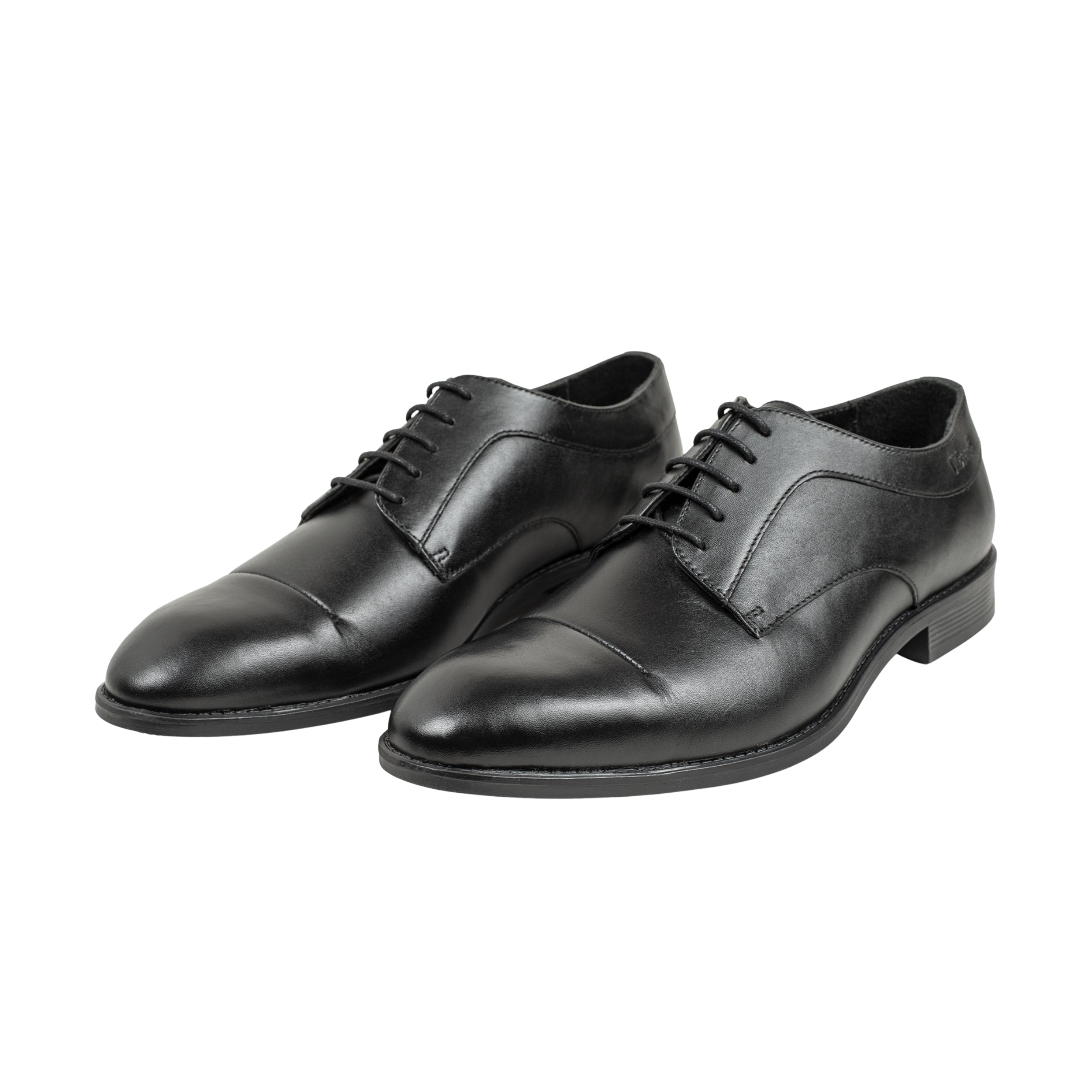 Vibrant Black Classic Men's Leather Formal Shoes | Vibrant® Elegant Dress Shoes