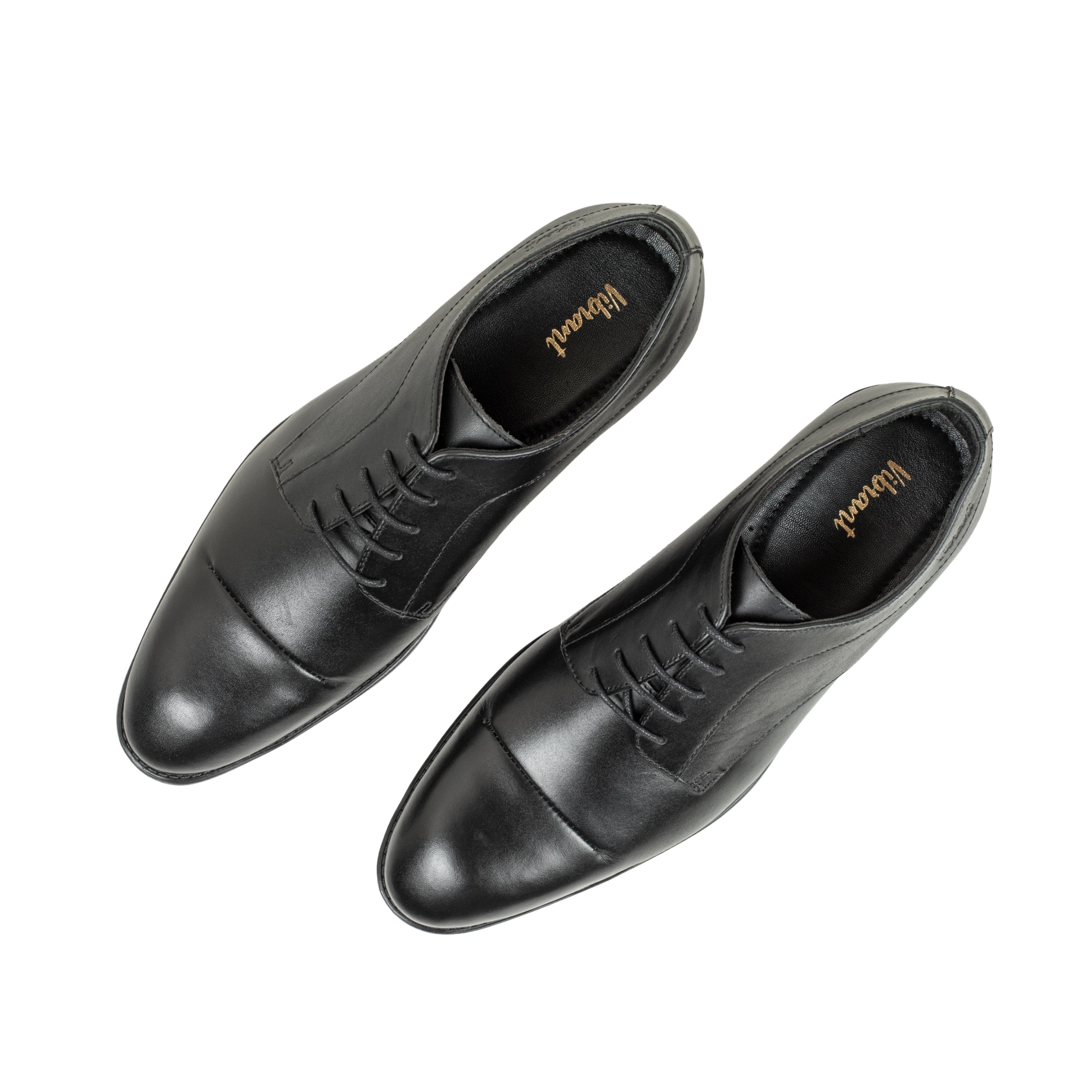 Vibrant Black Classic Men's Leather Formal Shoes | Vibrant® Elegant Dress Shoes