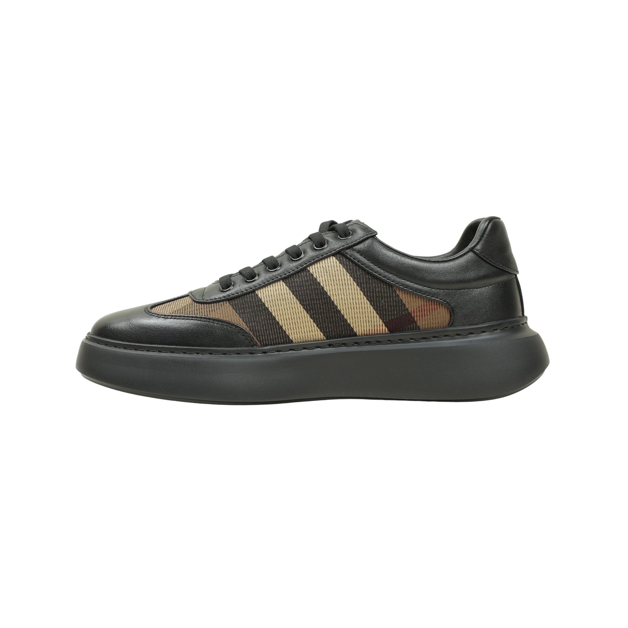 VIBRANT MEN'S SIGNATURE BLEND LEATHER-TEXTILE SNEAKER - Vibrantbd.com