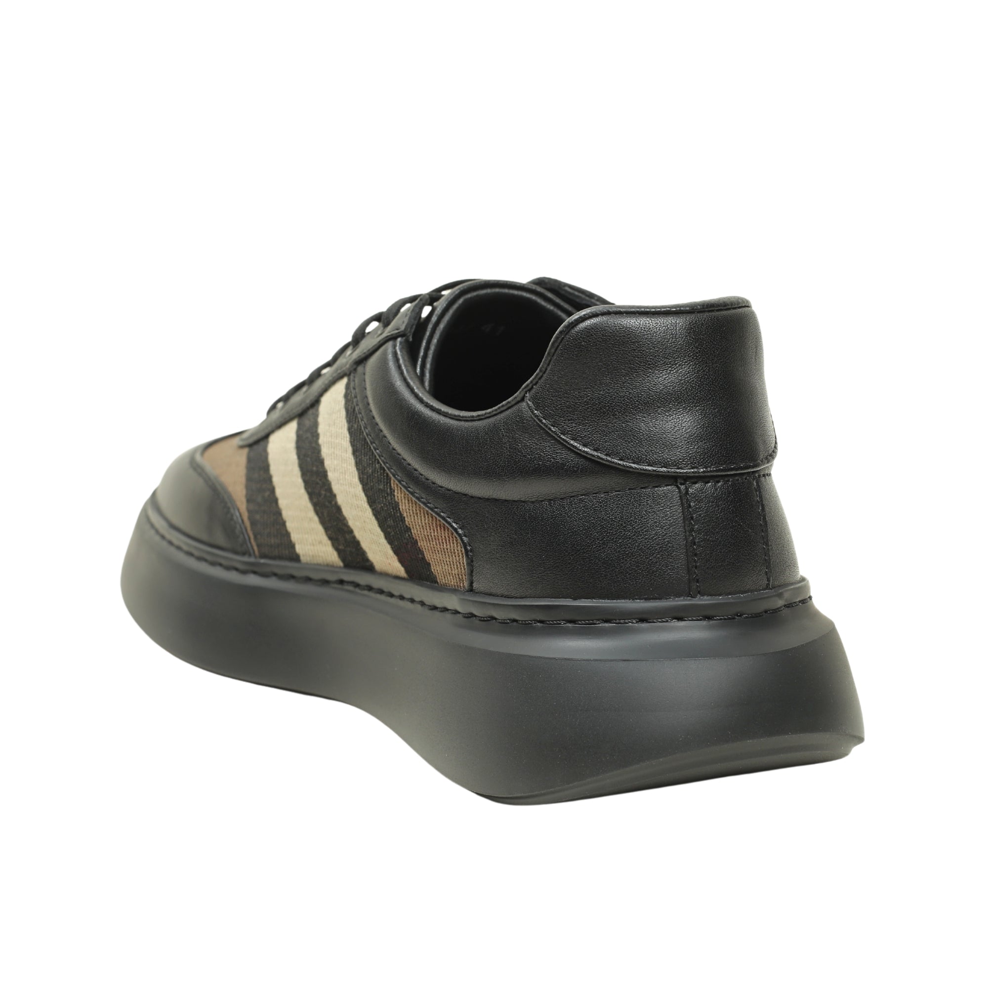 VIBRANT MEN'S SIGNATURE BLEND LEATHER-TEXTILE SNEAKER - Vibrantbd.com