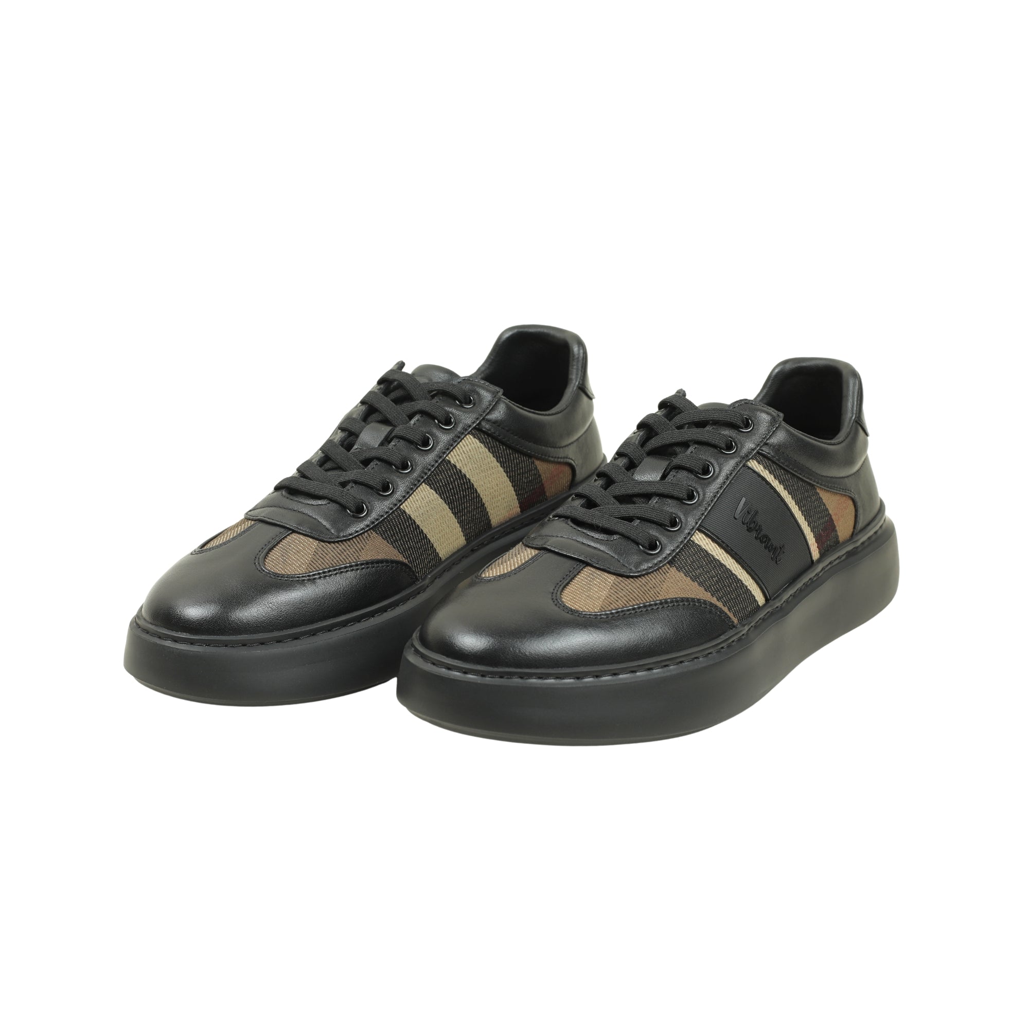 VIBRANT MEN'S SIGNATURE BLEND LEATHER-TEXTILE SNEAKER - Vibrantbd.com