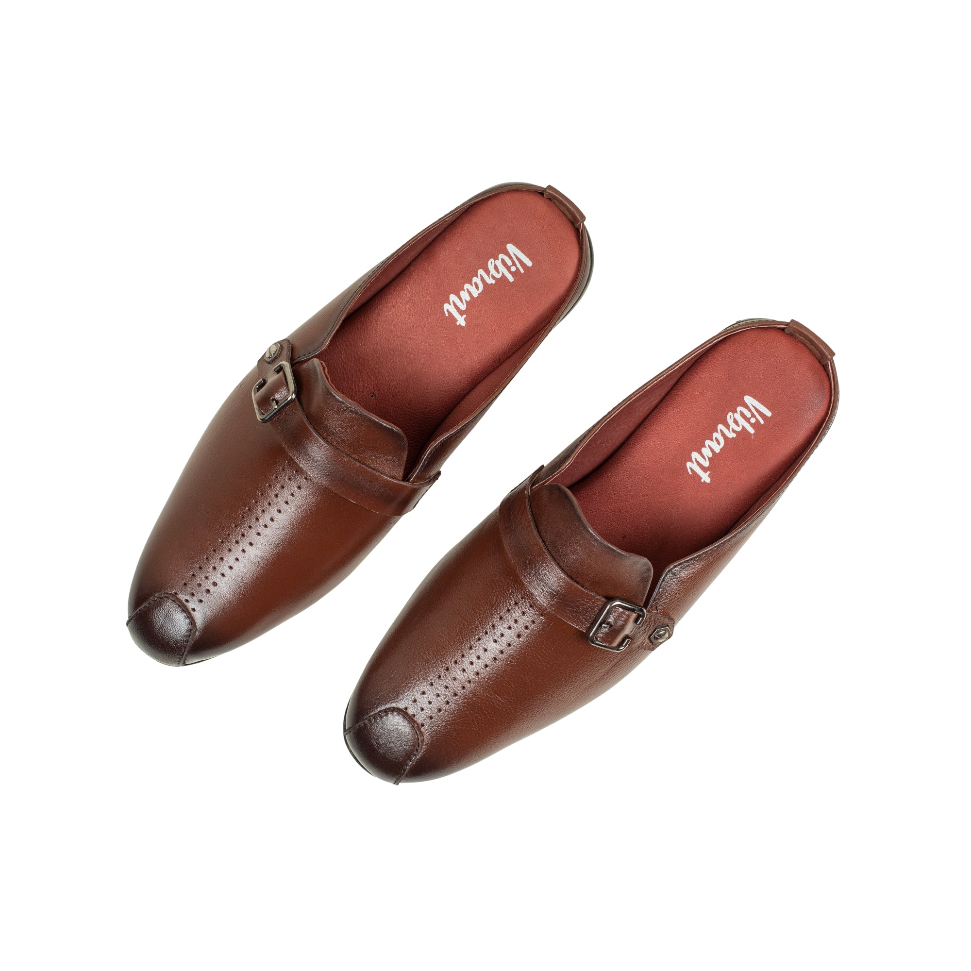VIBRANT MEN MULE BROWN CASUAL SHOE - Vibrantbd.com