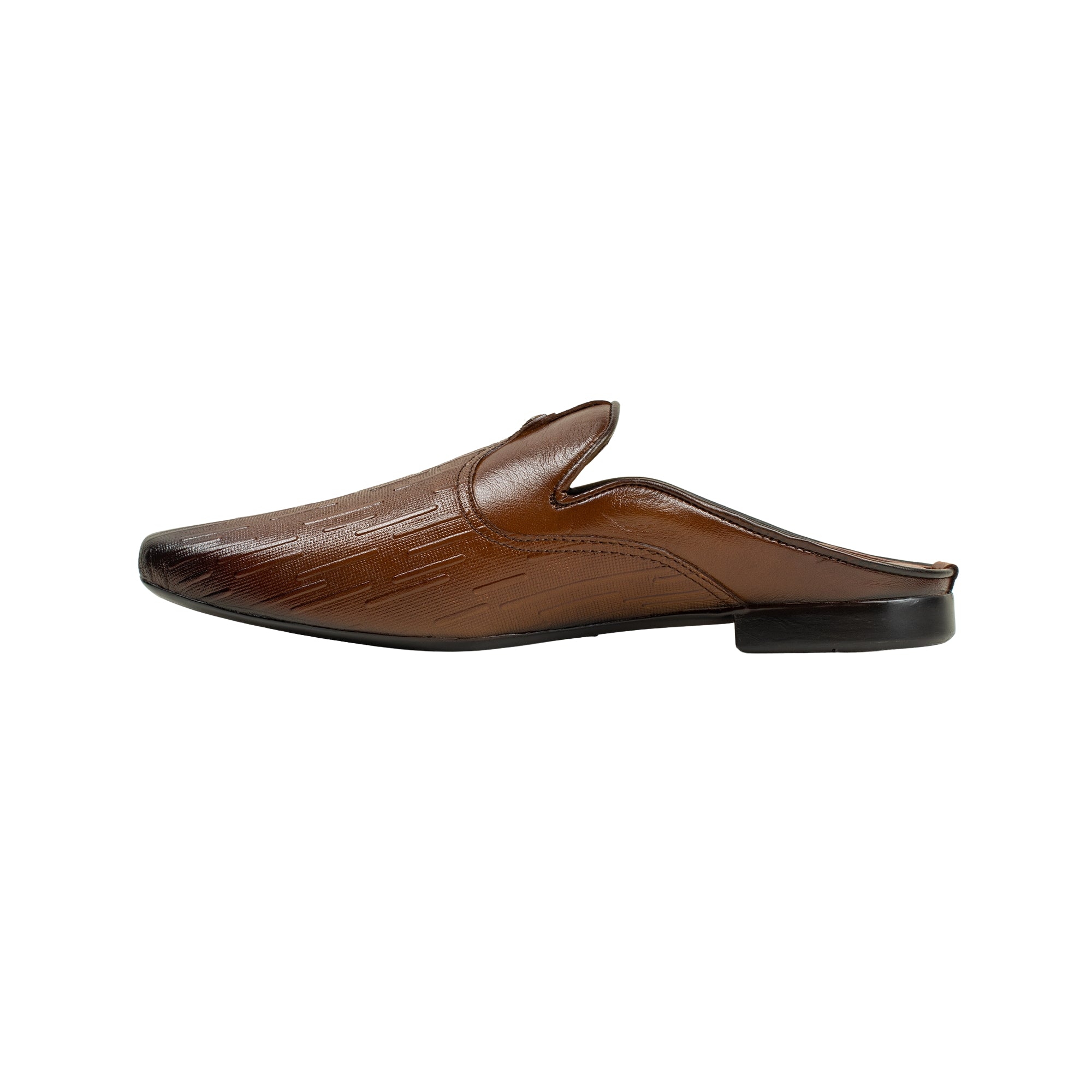 VIBRANT MEN MULE BROWN CASUAL SHOE - Vibrantbd.com