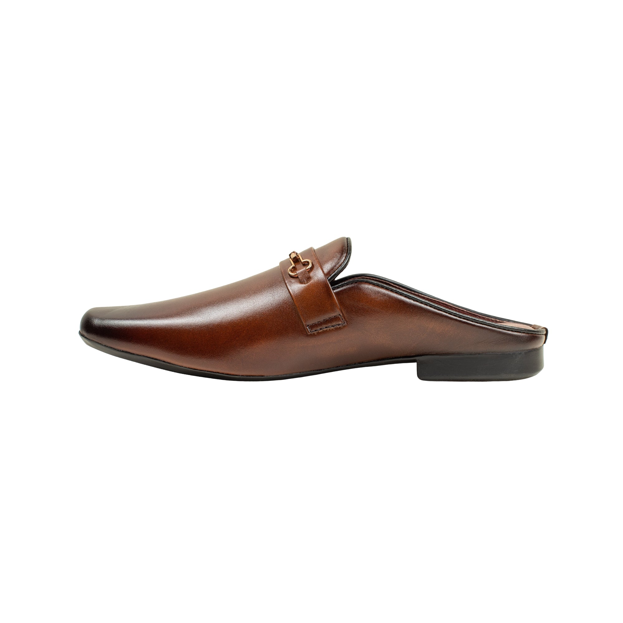 VIBRANT MEN MULE BROWN CASUAL SHOE - Vibrantbd.com