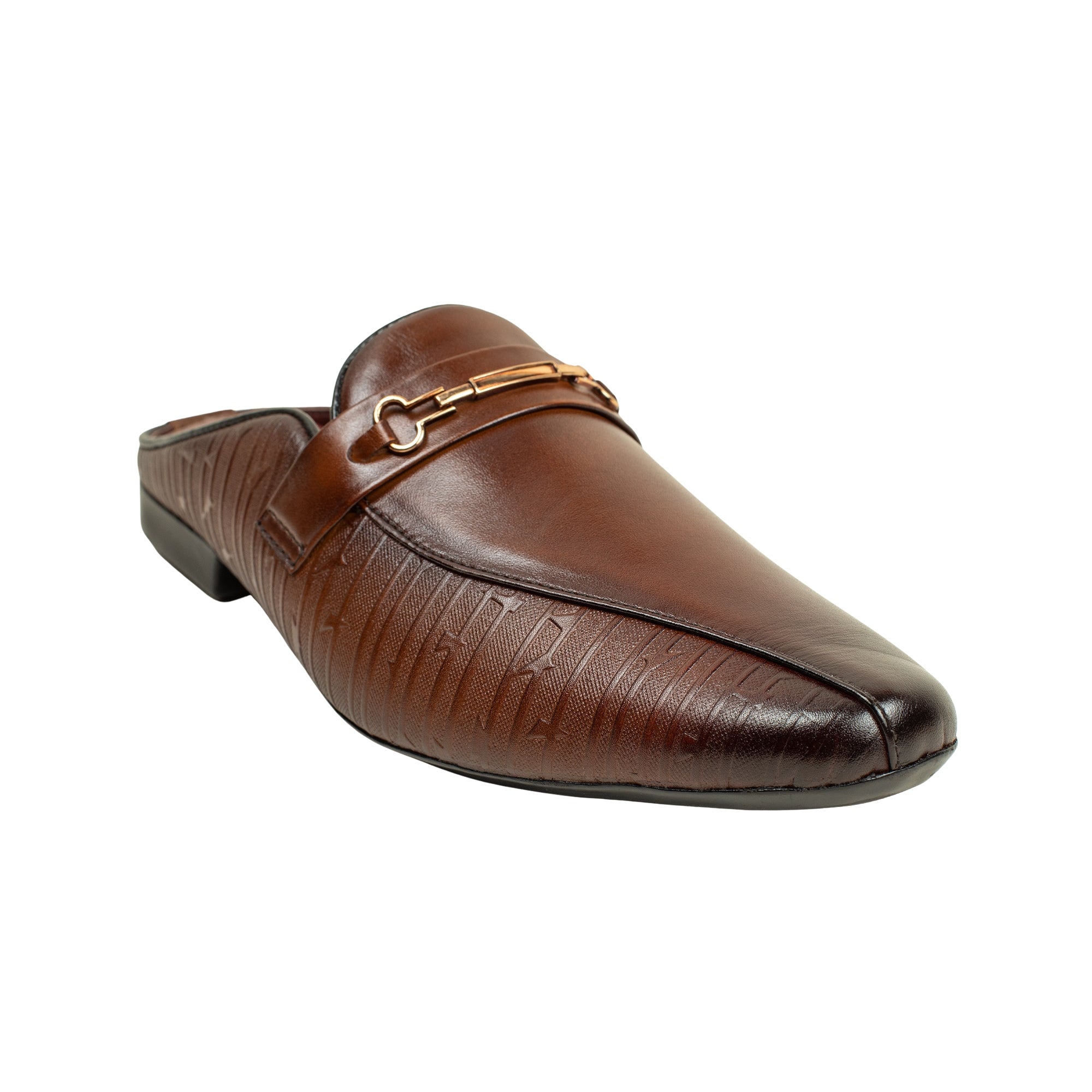 VIBRANT MEN MULE BROWN CASUAL SHOE - Vibrantbd.com