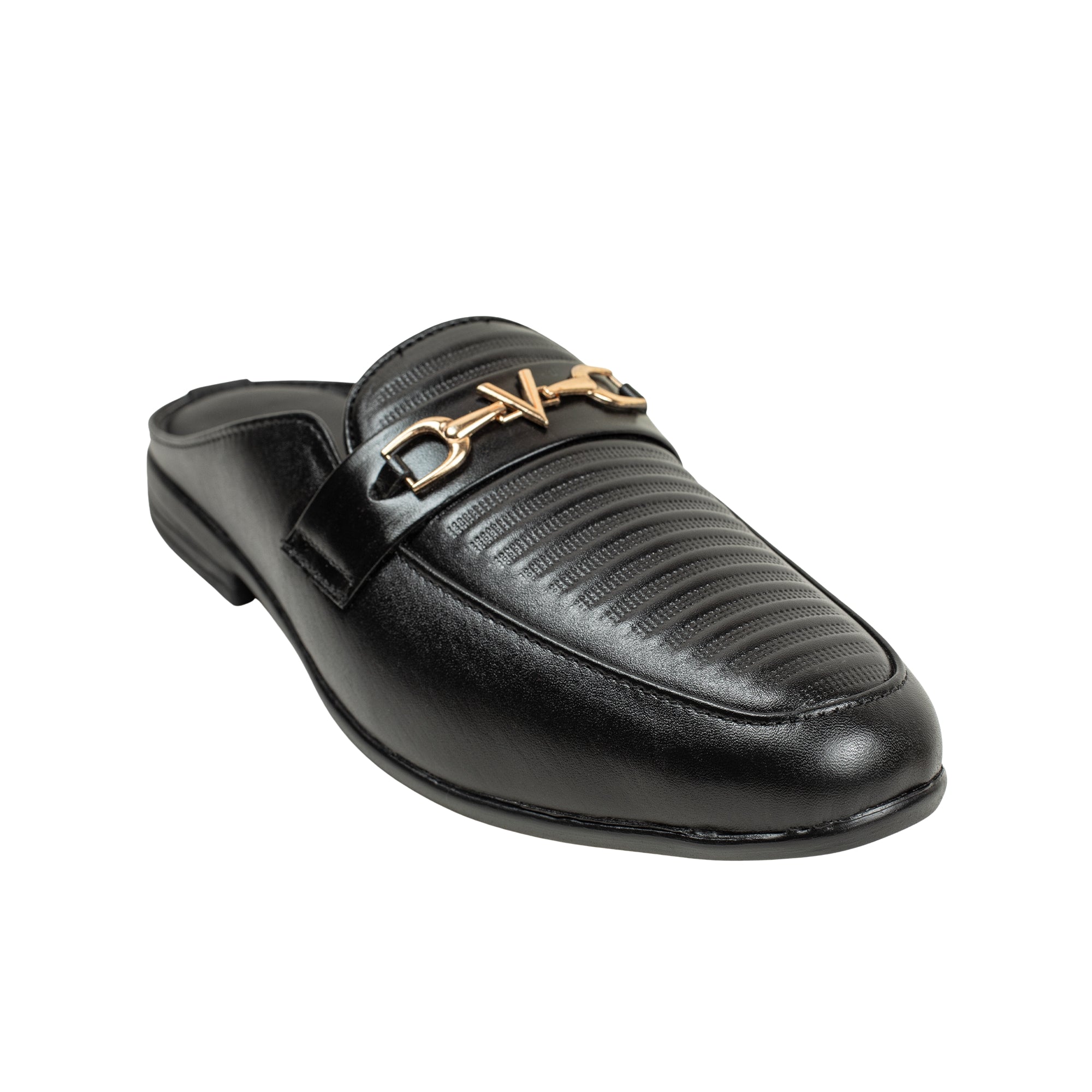 VIBRANT MEN MULE BLACK CASUAL SHOE - Vibrantbd.com