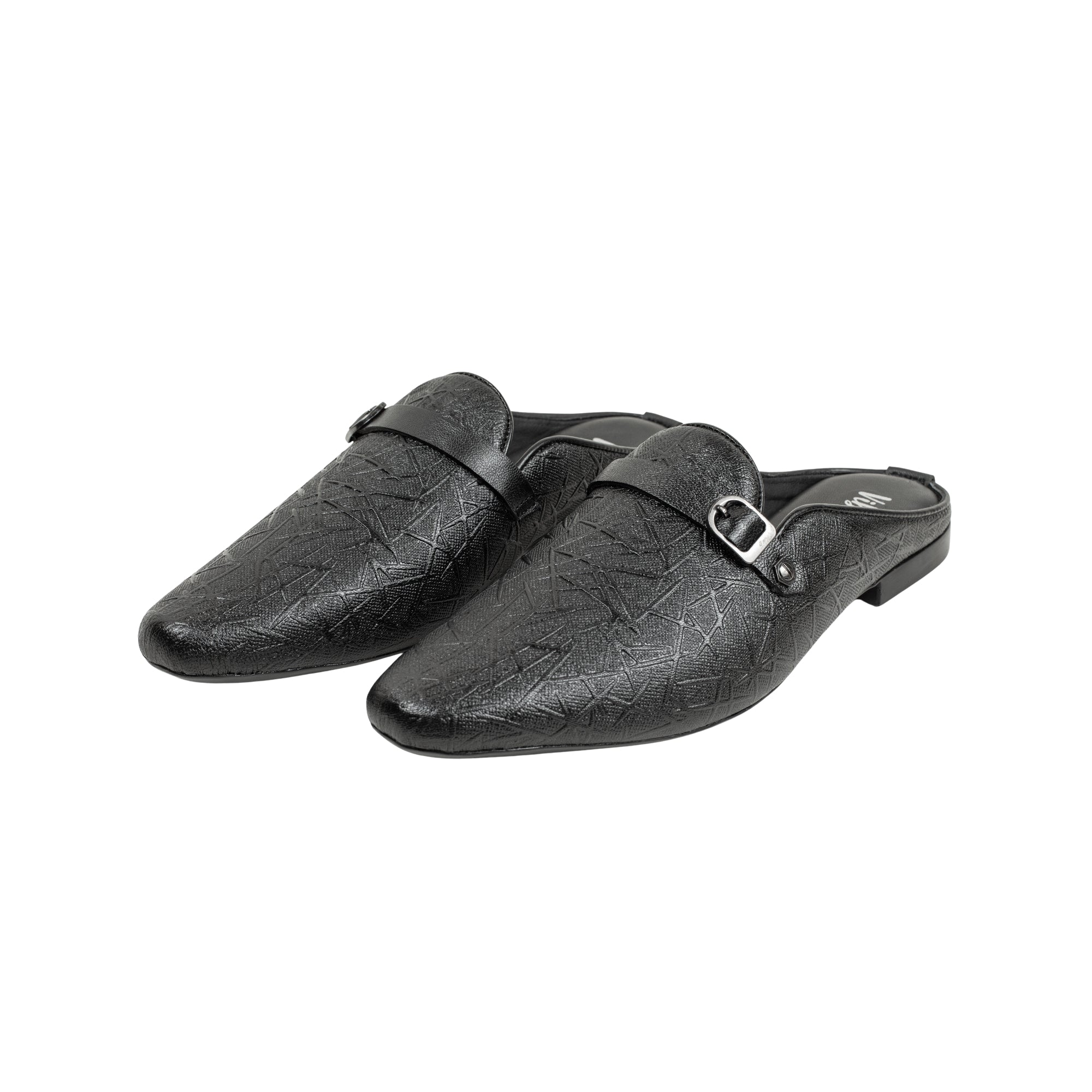 VIBRANT MEN MULE BLACK CASUAL SHOE - Vibrantbd.com