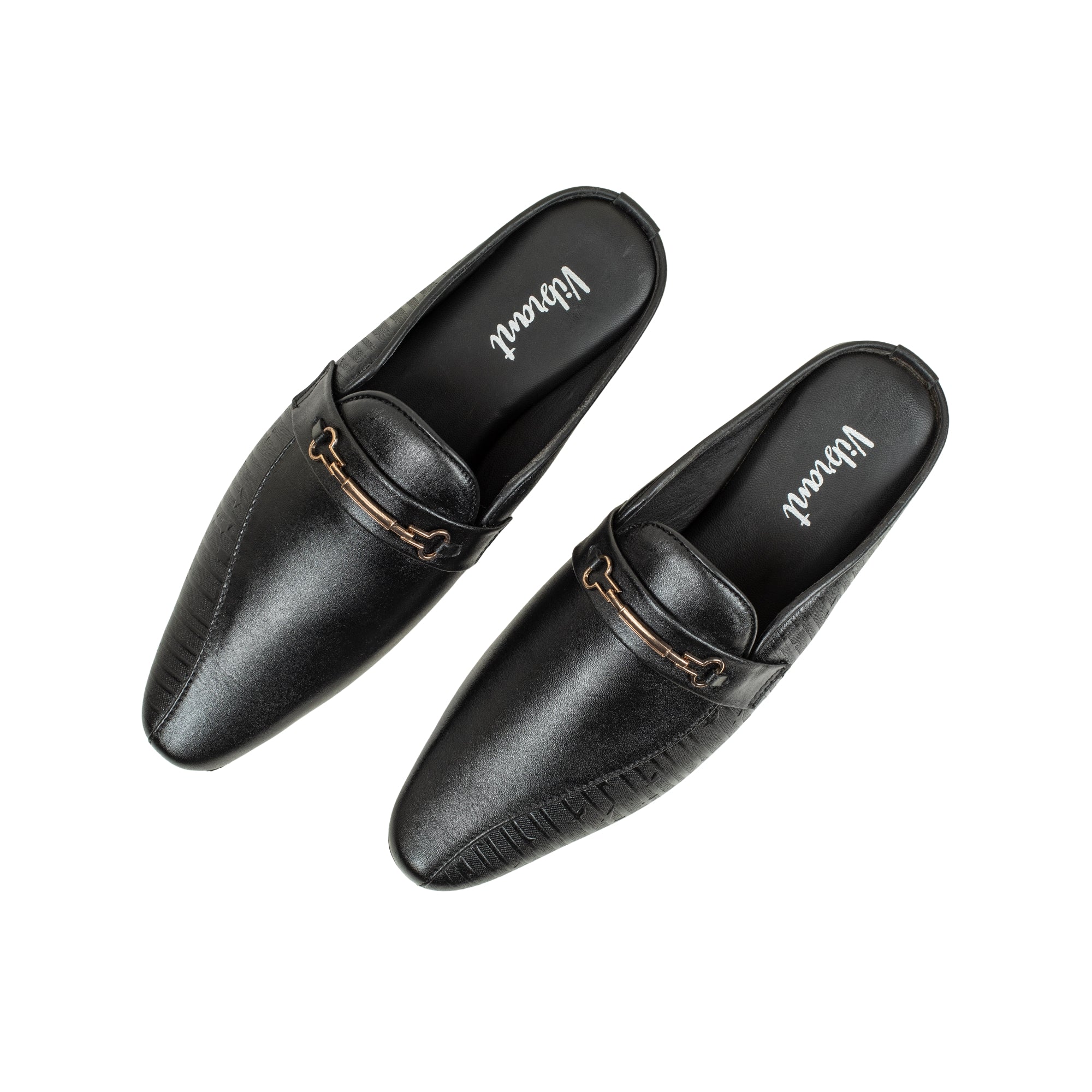VIBRANT MEN MULE BLACK CASUAL SHOE - Vibrantbd.com