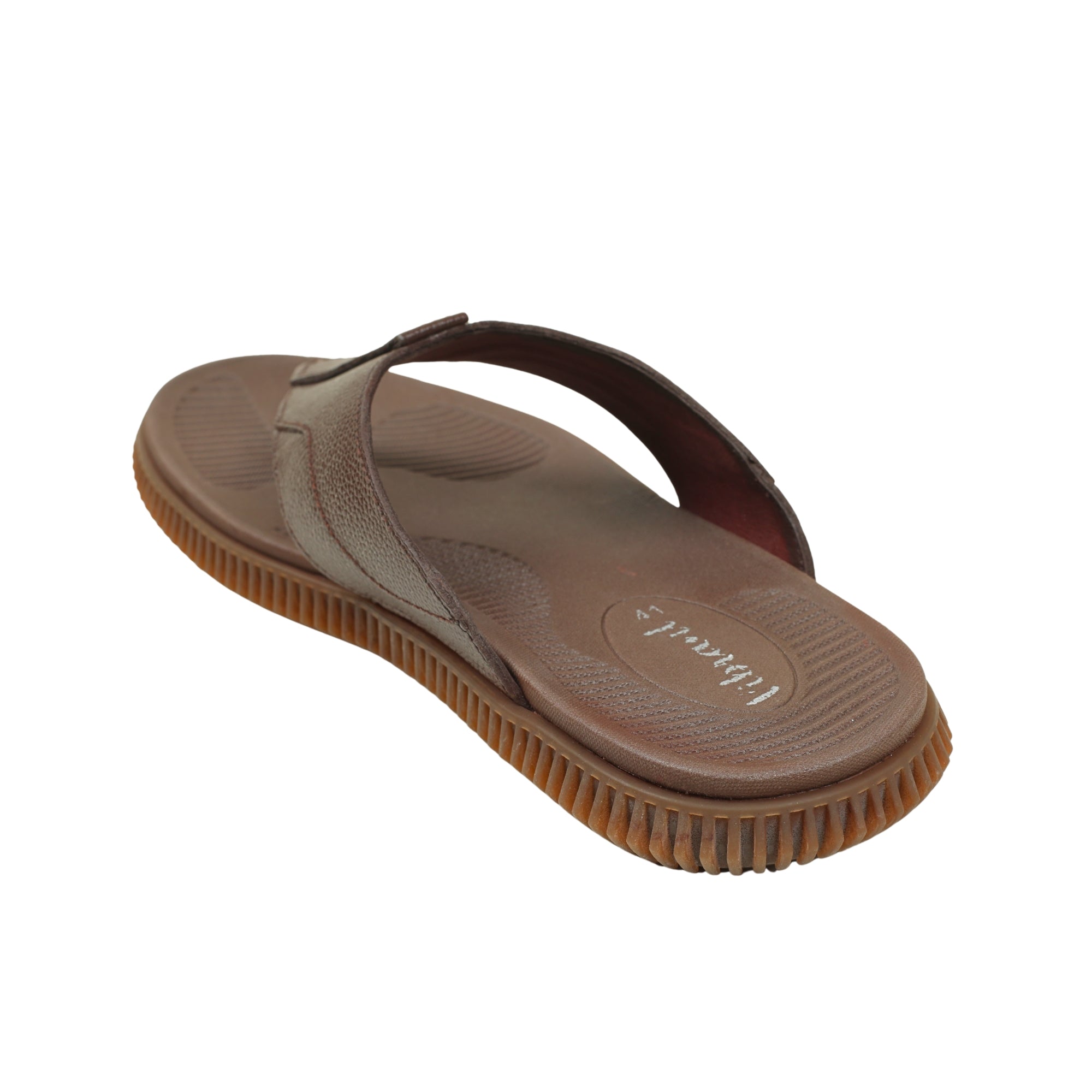 Vibrant Men's Brown Leather Toe-Post Sandal – Stylish & Comfortable Casual Wear - Vibrantbd.com