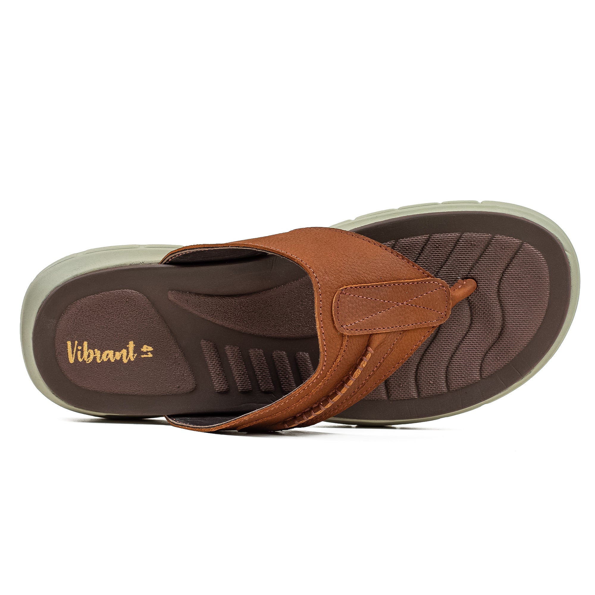 Vibrant Men's Nubuck Leather Sandal with Phylon Sole and Cushioned Insole - Ultimate Comfort and Durability - Vibrantbd.com