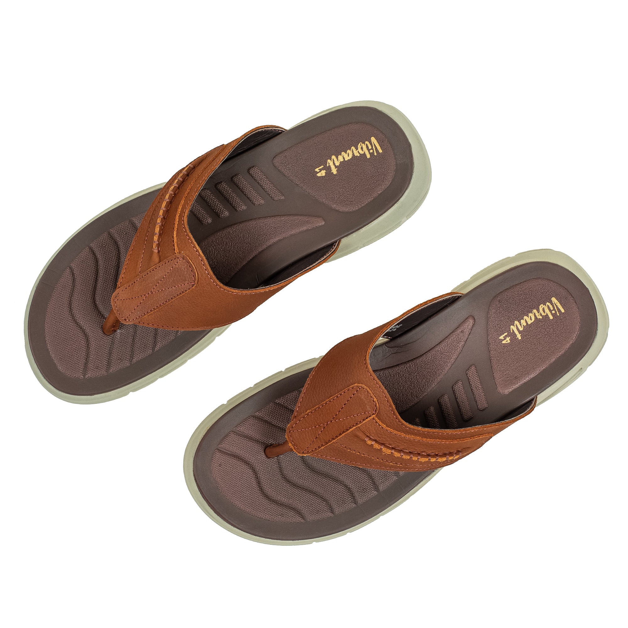 Vibrant Men's Nubuck Leather Sandal with Phylon Sole and Cushioned Insole - Ultimate Comfort and Durability - Vibrantbd.com