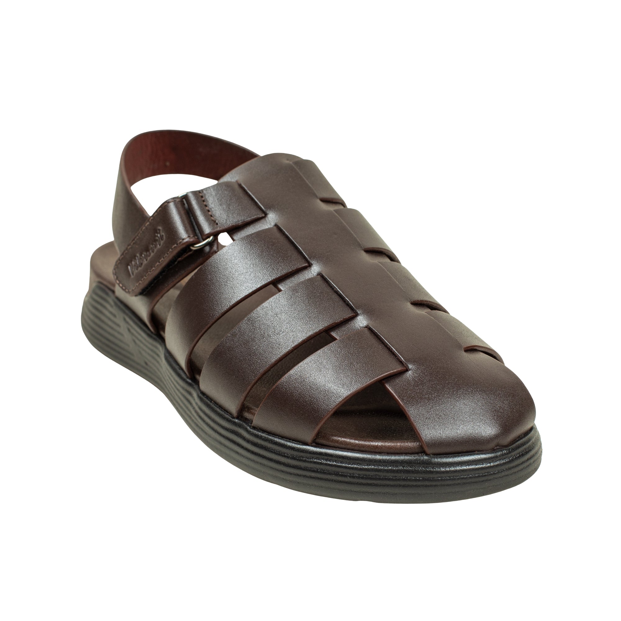 Vibrant Men's Leather Toe-Post Sandal