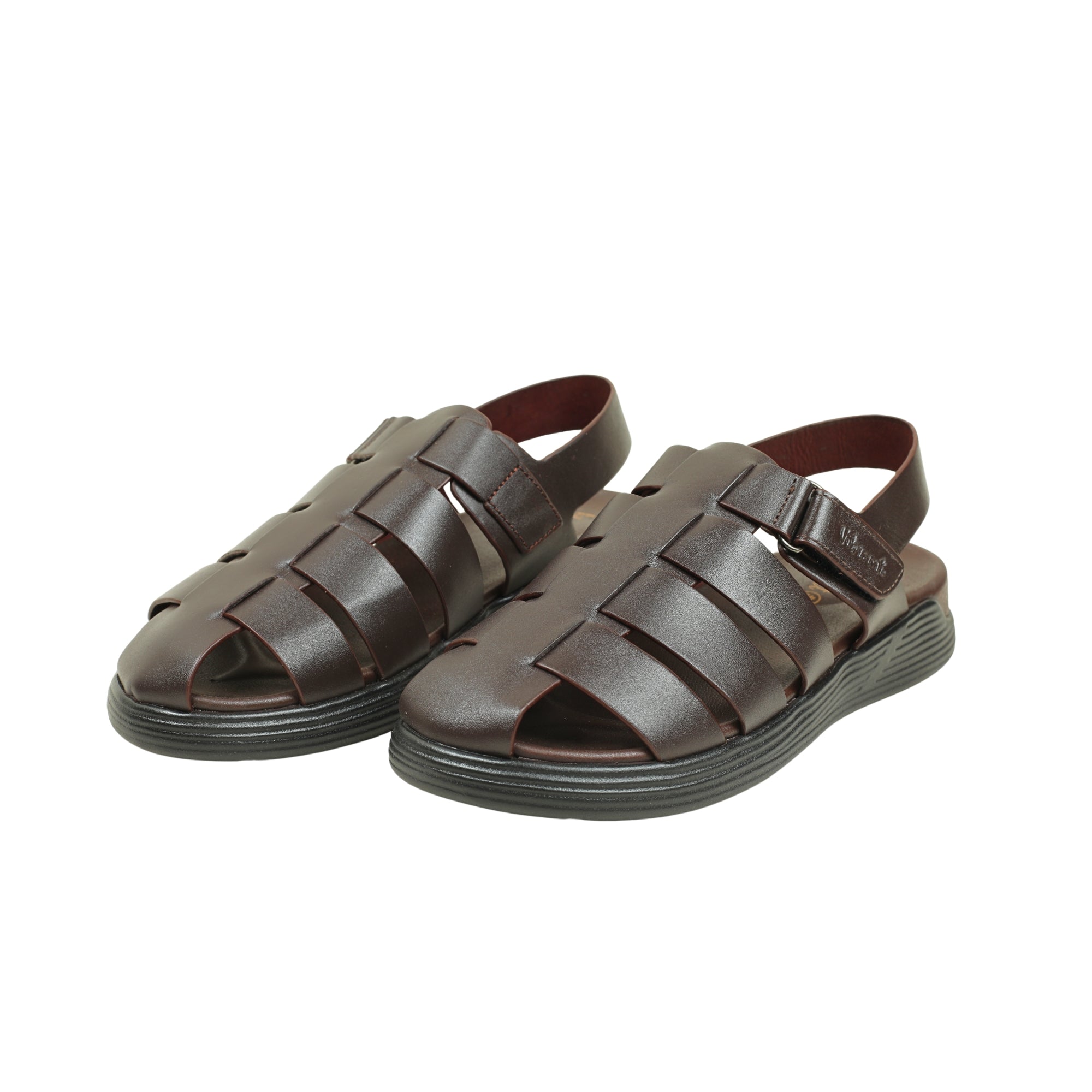 Vibrant Men's Leather Toe-Post Sandal - Vibrantbd.com