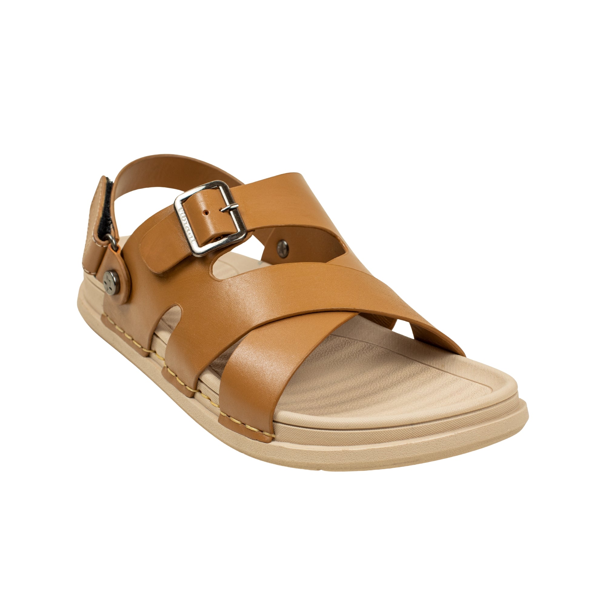 Vibrant Men's Leather Toe-Post Sandal – Stylish & Comfortable Casual Wear