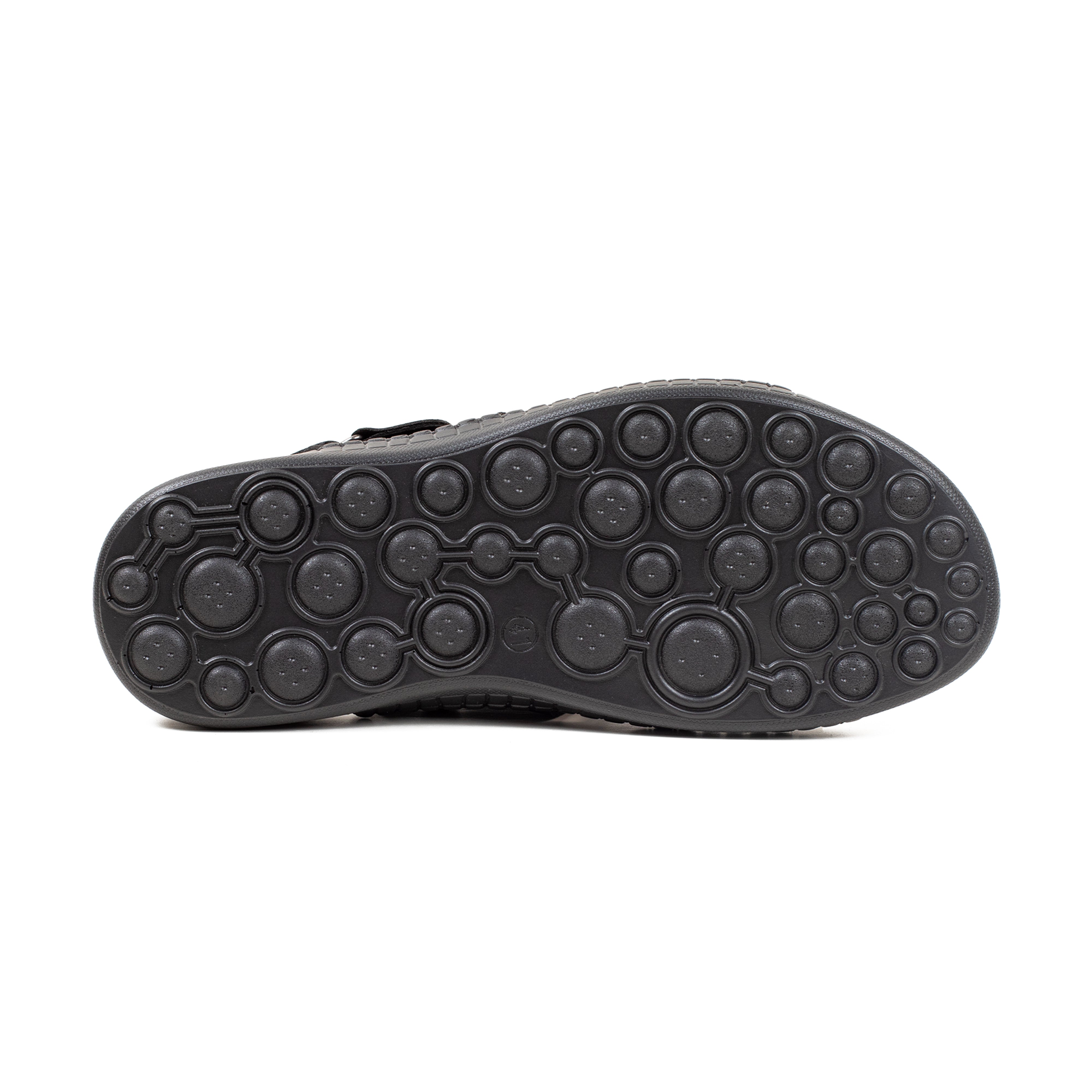 Men's Premium Black Nubac Leather Sandals | Vibrant® Adjustable Casual Slip-On with Comfort Sole - Vibrantbd.com