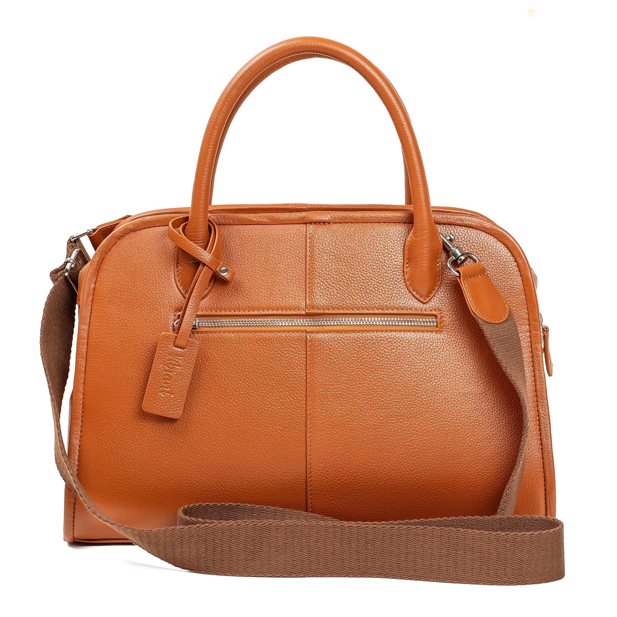 VIBRANT LADIES TAN LEATHER BAG - Vibrantbd.com