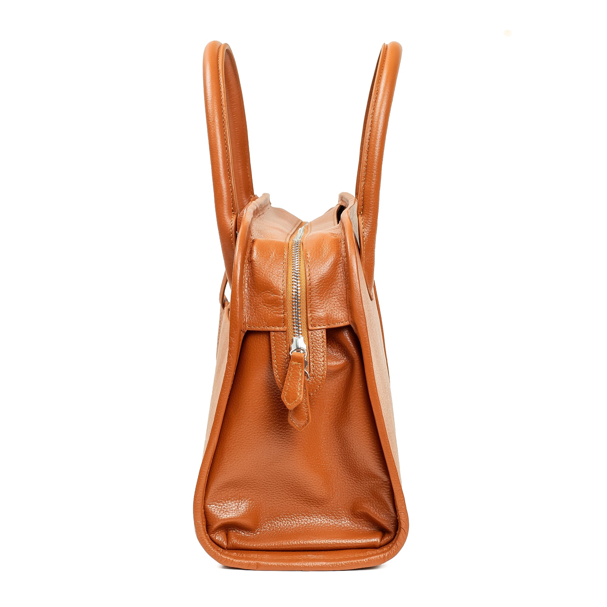 VIBRANT LADIES TAN LEATHER BAG