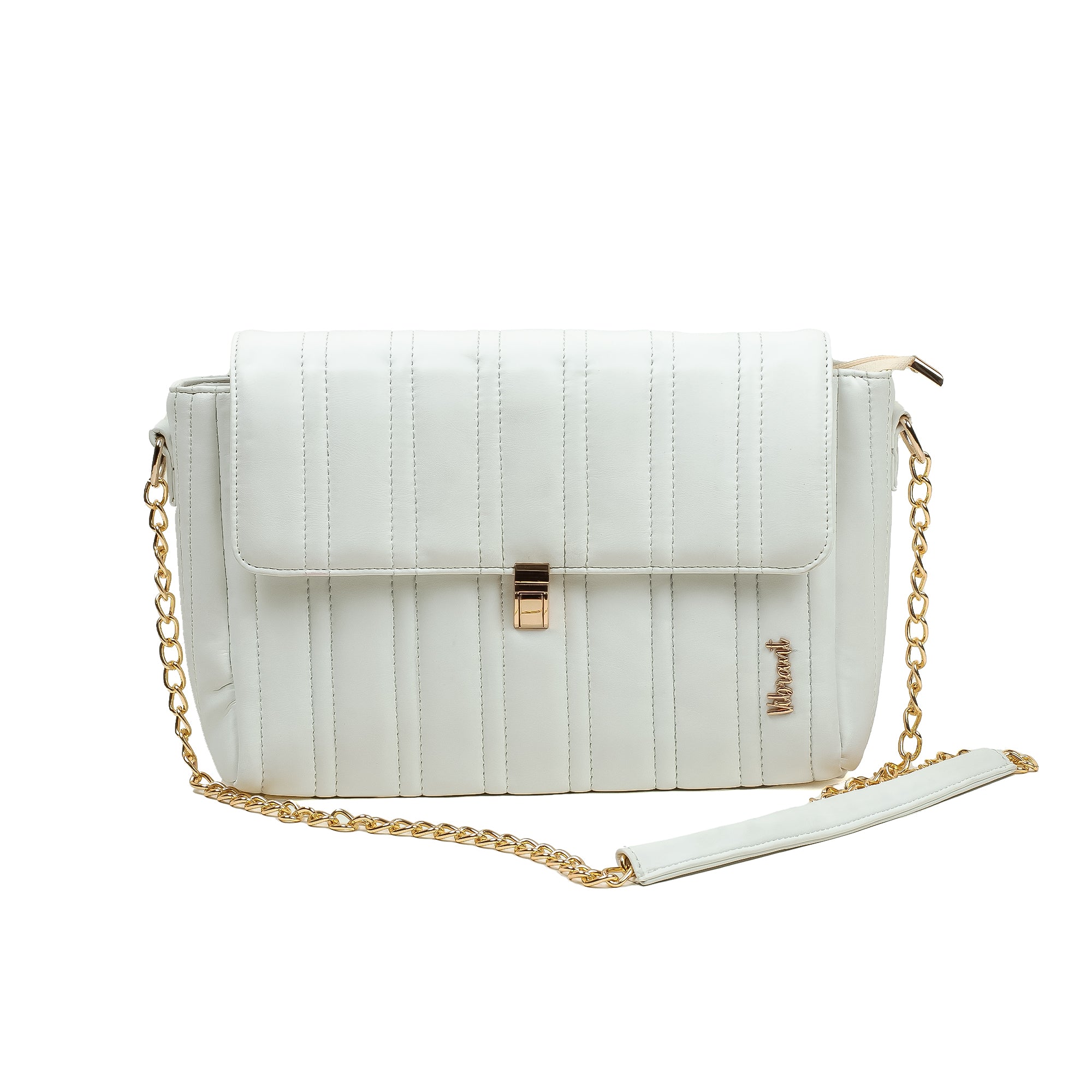 Elegant Ladies PU Leather Handbag | Vibrant® Compact Design with Zipper Pocket - Vibrantbd.com