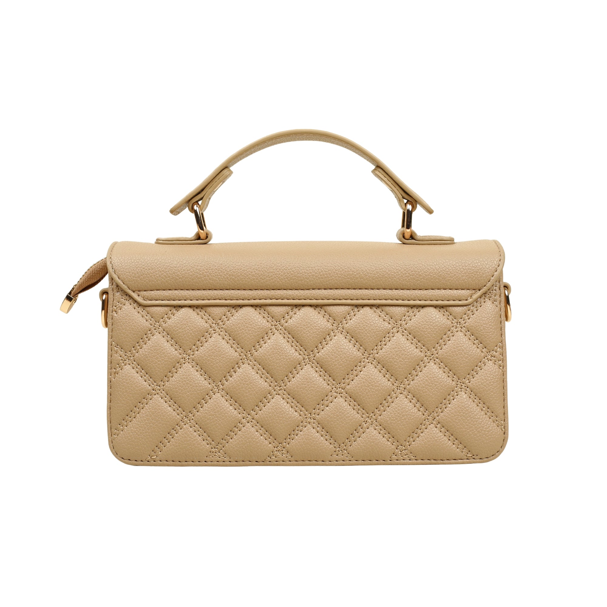VIBRANT BEIGE QUILTED SATCHEL BAG - Vibrantbd.com