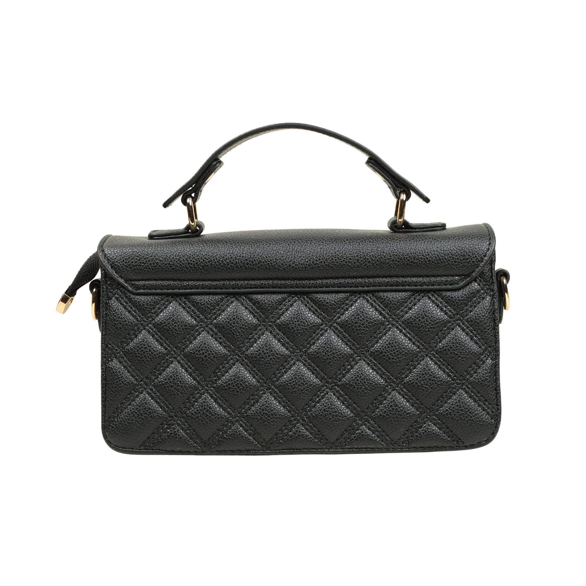 VIBRANT BLACK QUILTED SATCHEL BAG - Vibrantbd.com