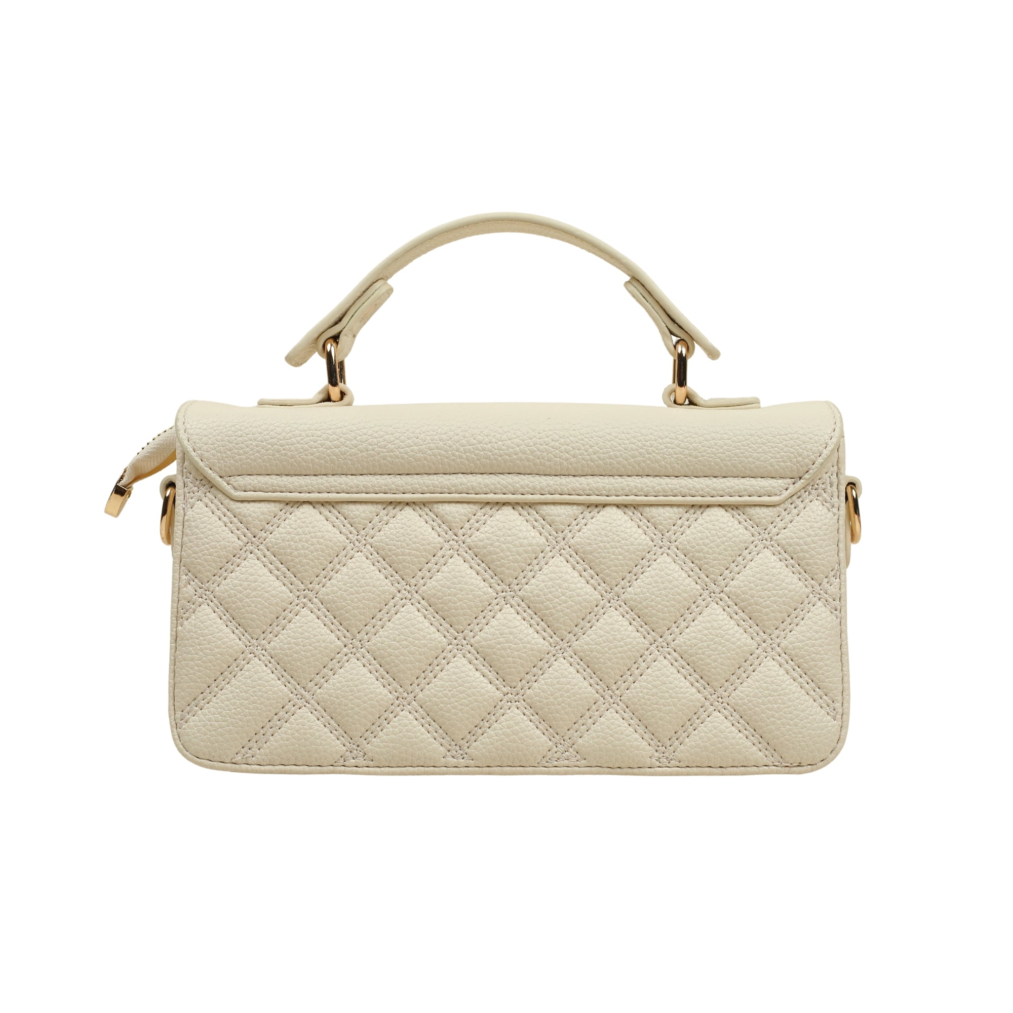 VIBRANT WHITE QUILTED SATCHEL BAG - Vibrantbd.com