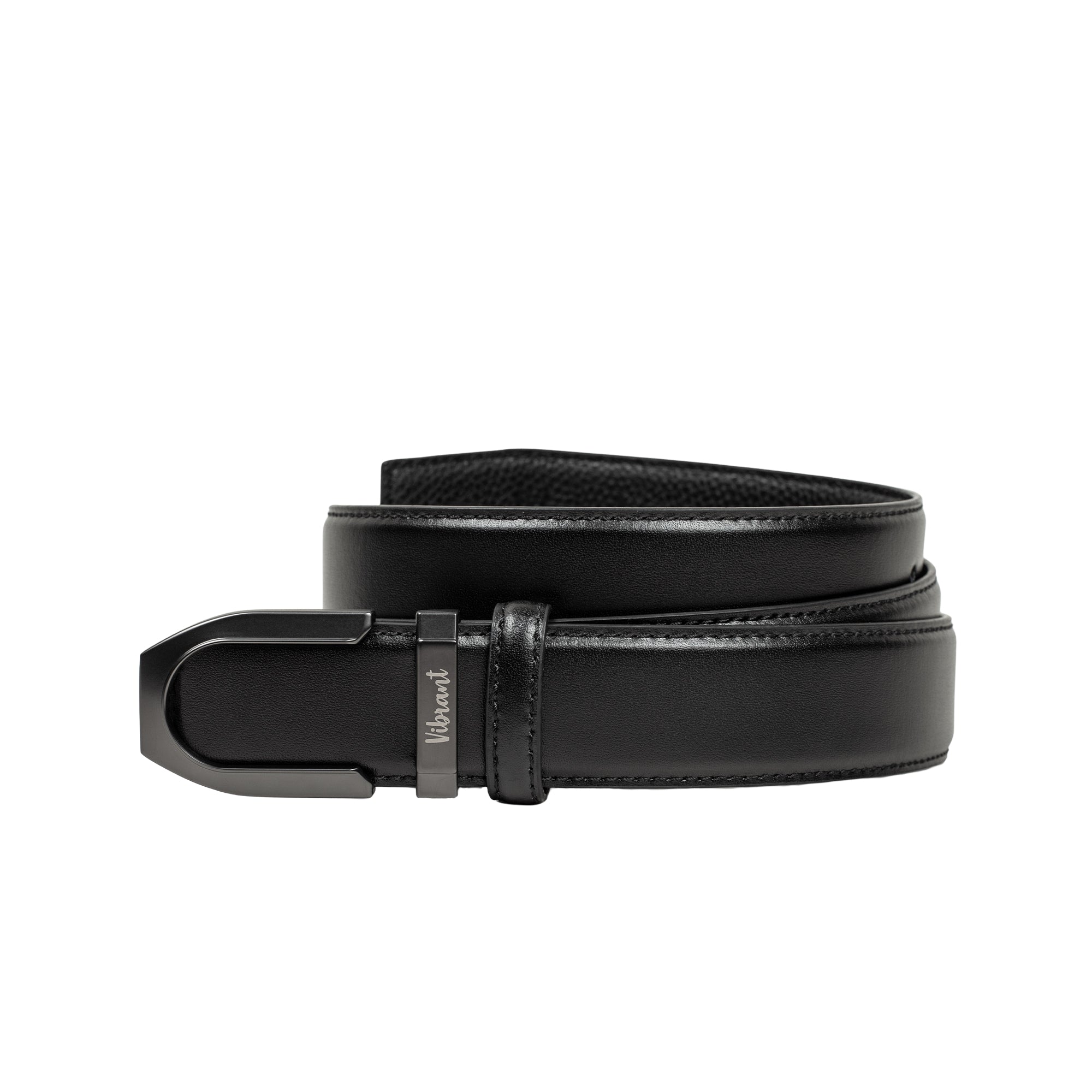 VIBRANT ELITE CRAFT BLACK GENUINE LEATHER BELT