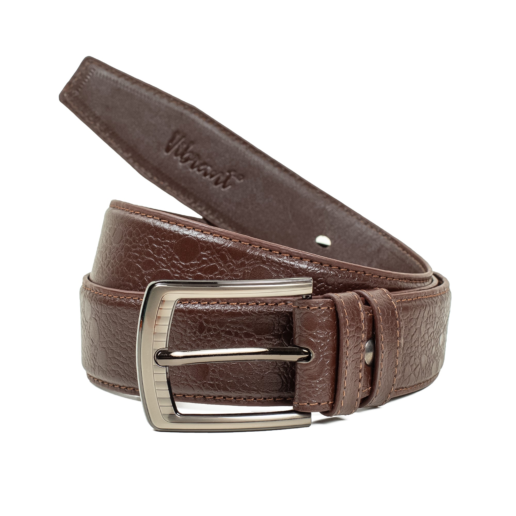 Men's Brown Genuine Leather Belt