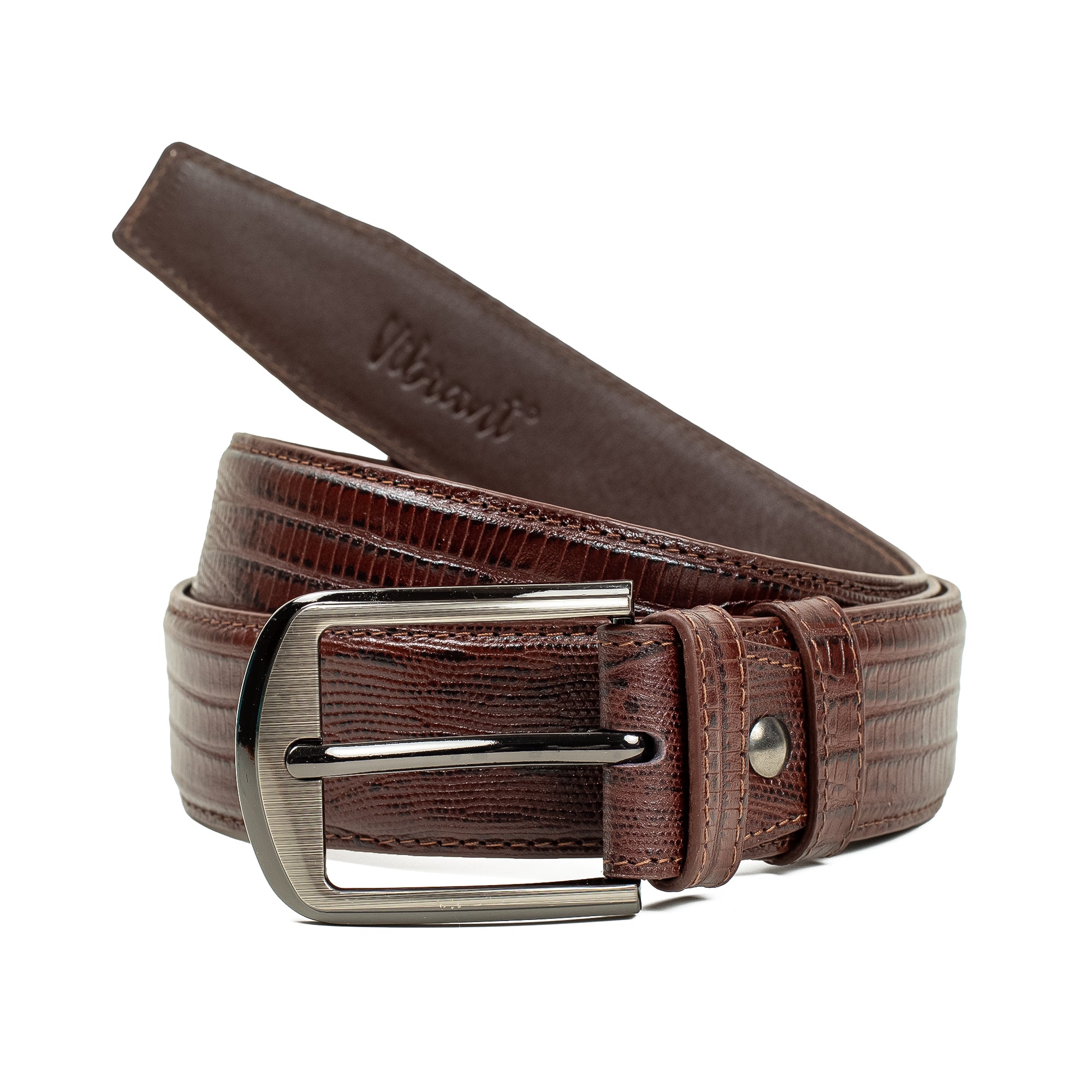 Men's Brown Genuine Leather Belt