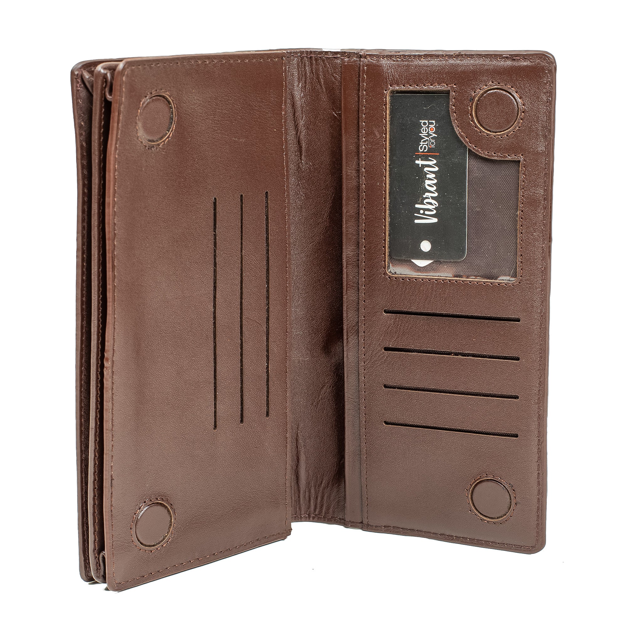 VIBRANT LEATHER MEN LONG WALLET - Vibrantbd.com