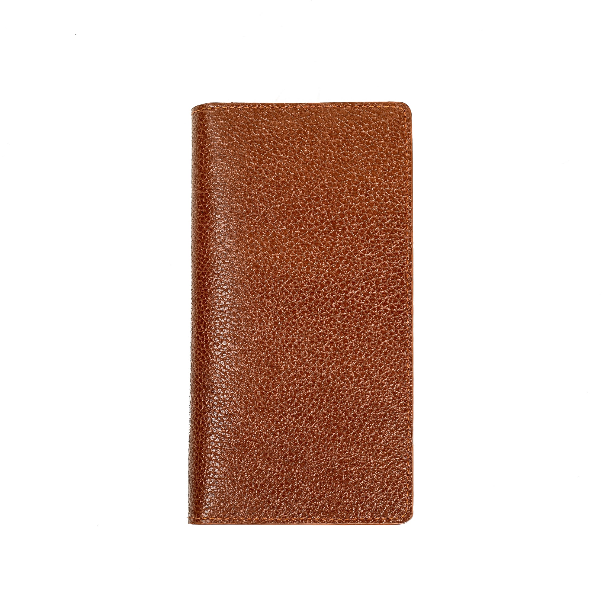 Vibrant Men's Brown Genuine Leather Long Wallet – Stylish & Spacious for Cards, Cash & Smartphone