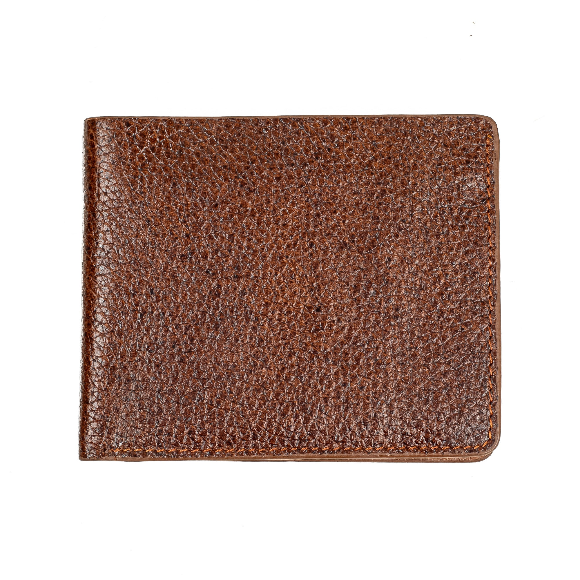 Vibrant Men's Brown Genuine Leather Wallet – Classic & Stylish Bi-Fold Design