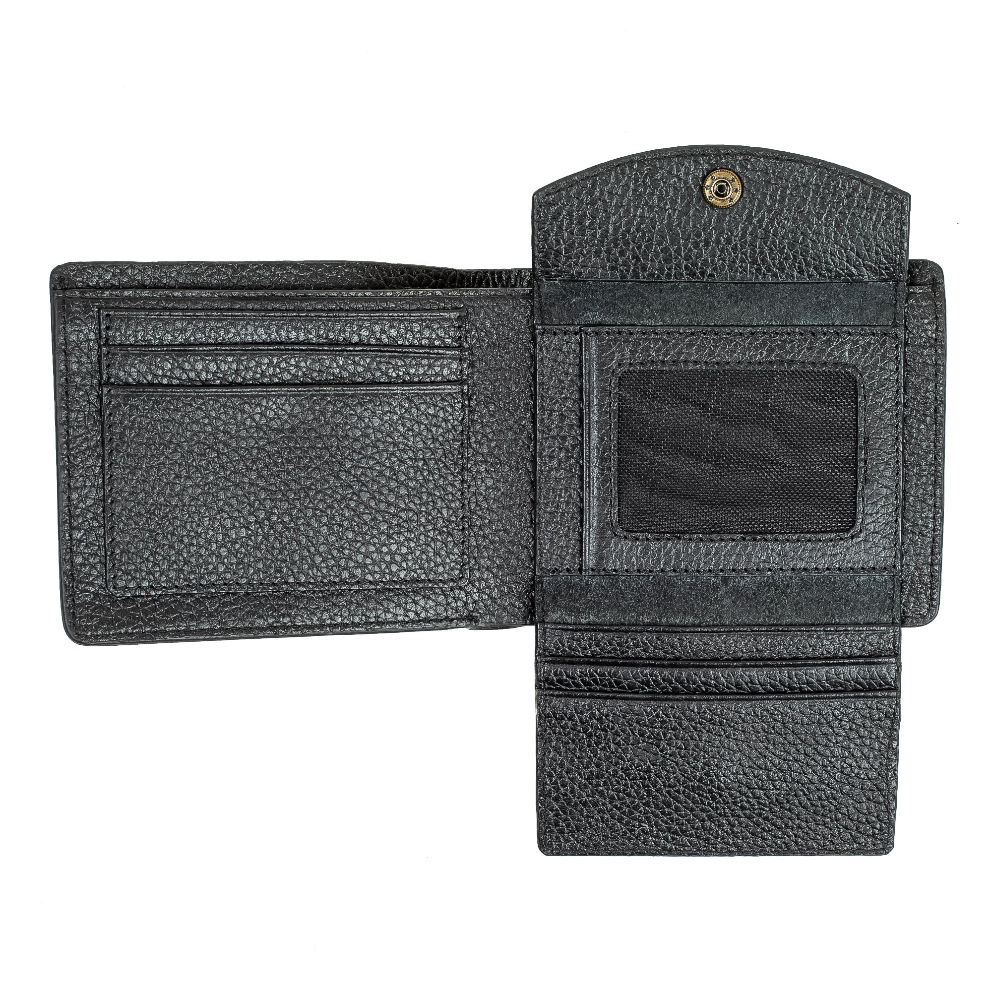Vibrant Men's Black Genuine Leather Wallet – Premium Quality, Stylish & Durable