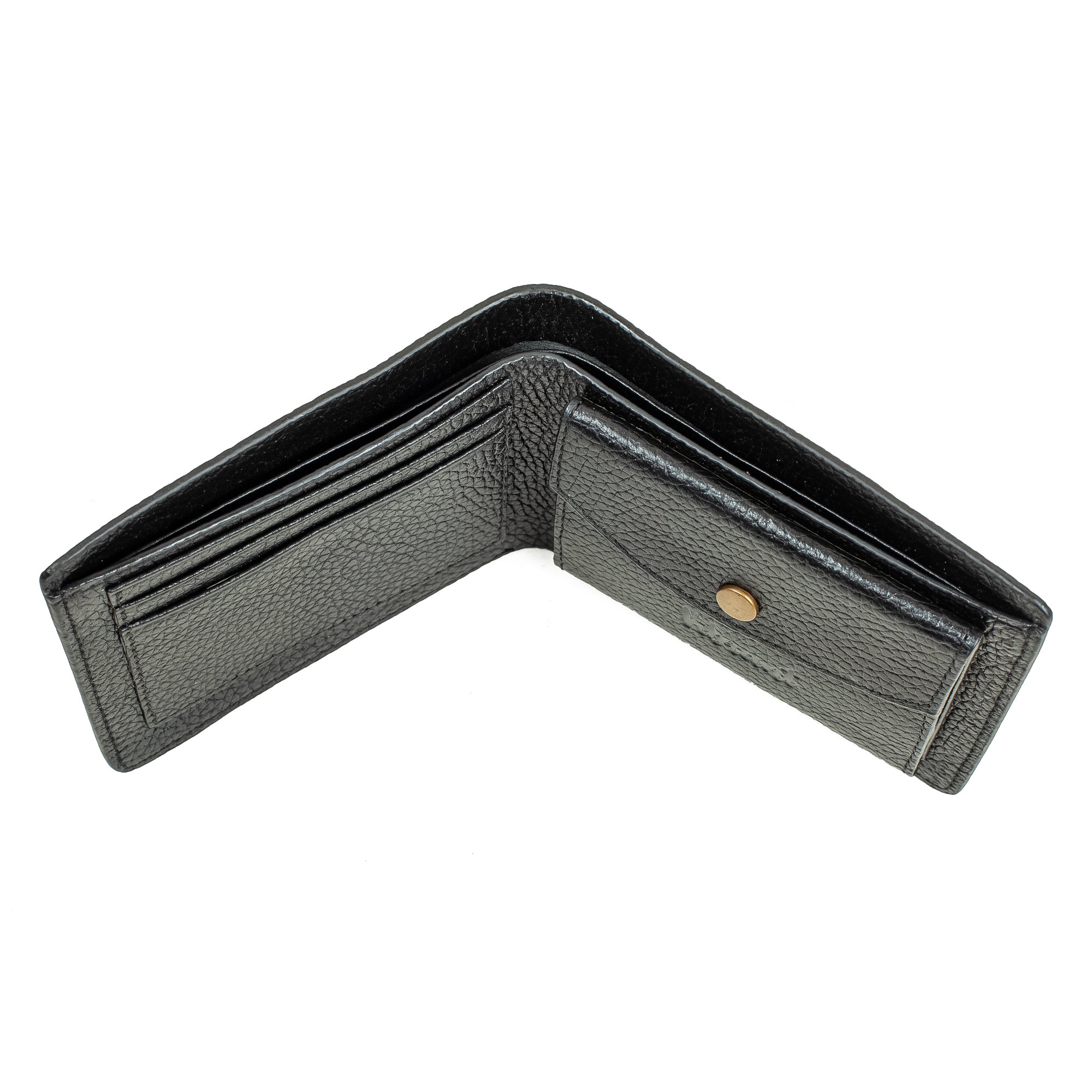 Vibrant Men's Black Genuine Leather Wallet – Premium Quality, Stylish & Durable