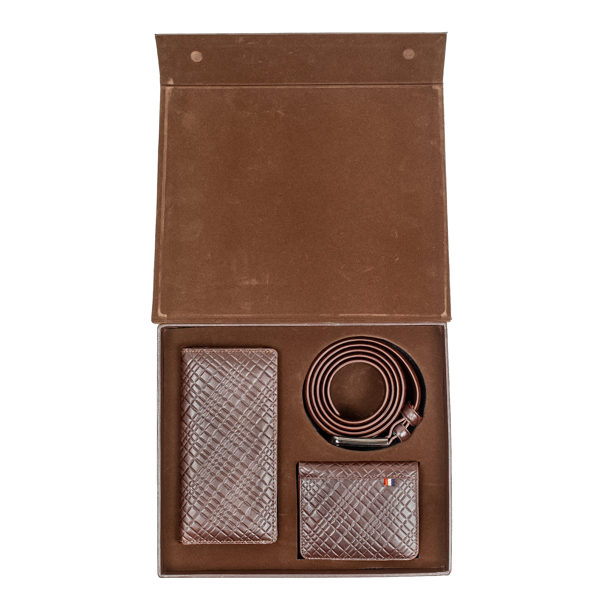 Vibrant Men's  Genuine Leather Wallet And Belt Combo - Vibrantbd.com