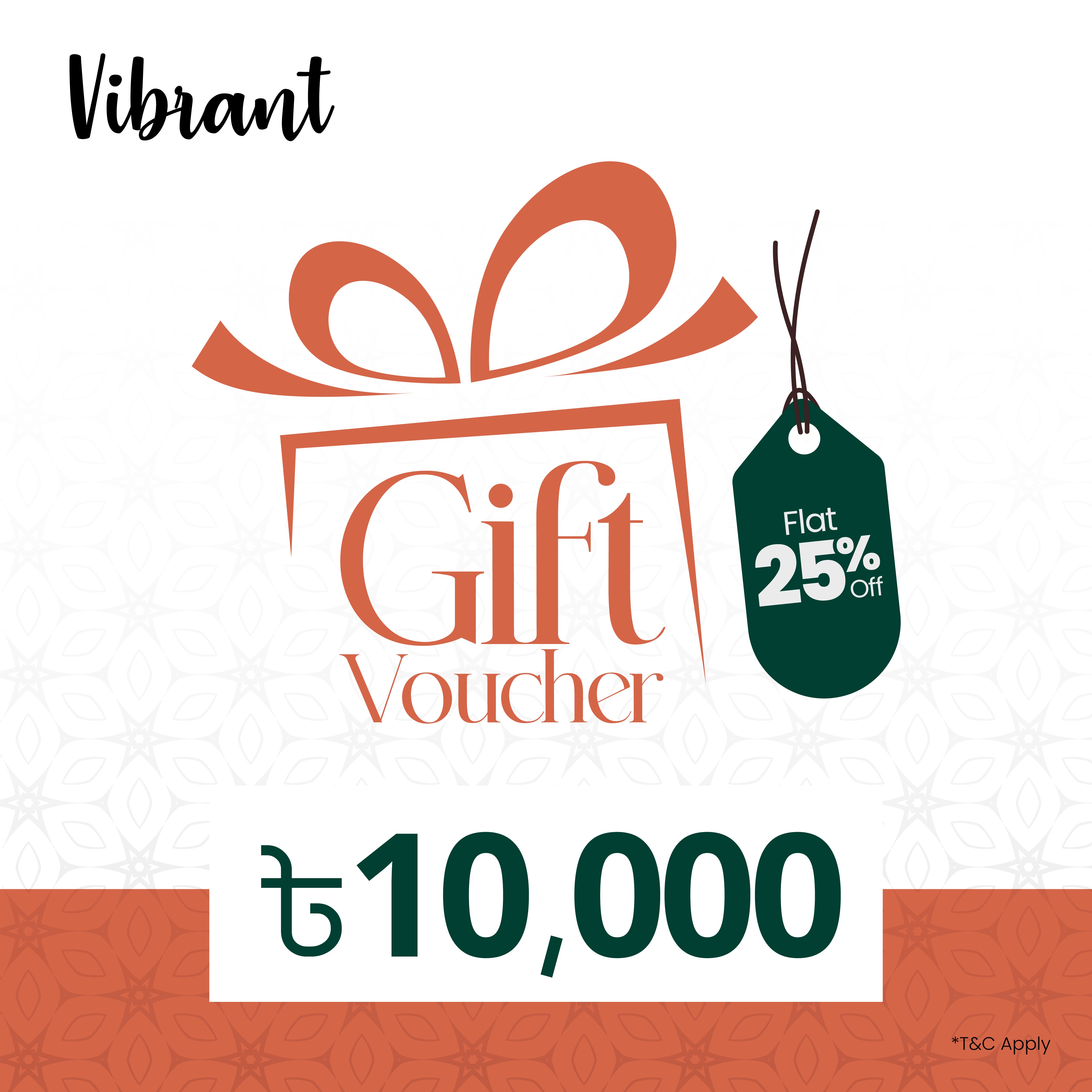 VIBRANT GIFT VOUCHER 10000 - Vibrantbd.com